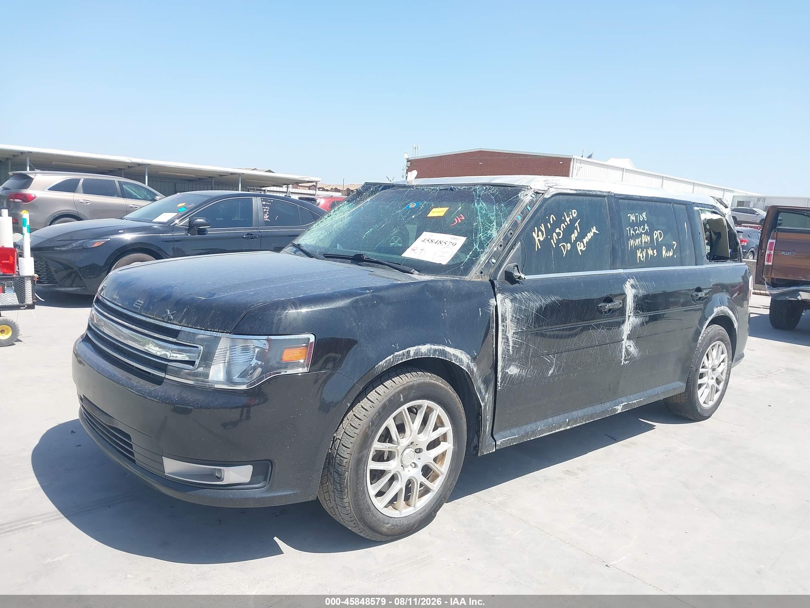 2014 Ford Flex Sel Черный vin: 2FMHK6C84EBD45471