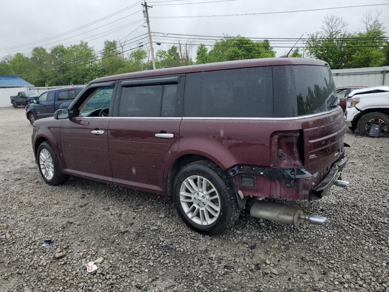 2017 Ford Flex Sel Темно-бордовый vin: 2FMHK6C84HBA13681
