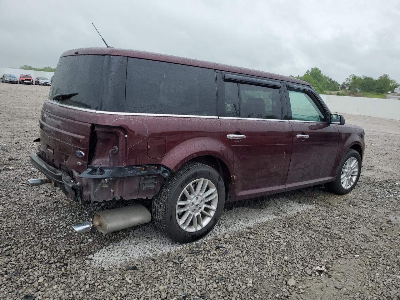 2017 Ford Flex Sel Темно-бордовый vin: 2FMHK6C84HBA13681