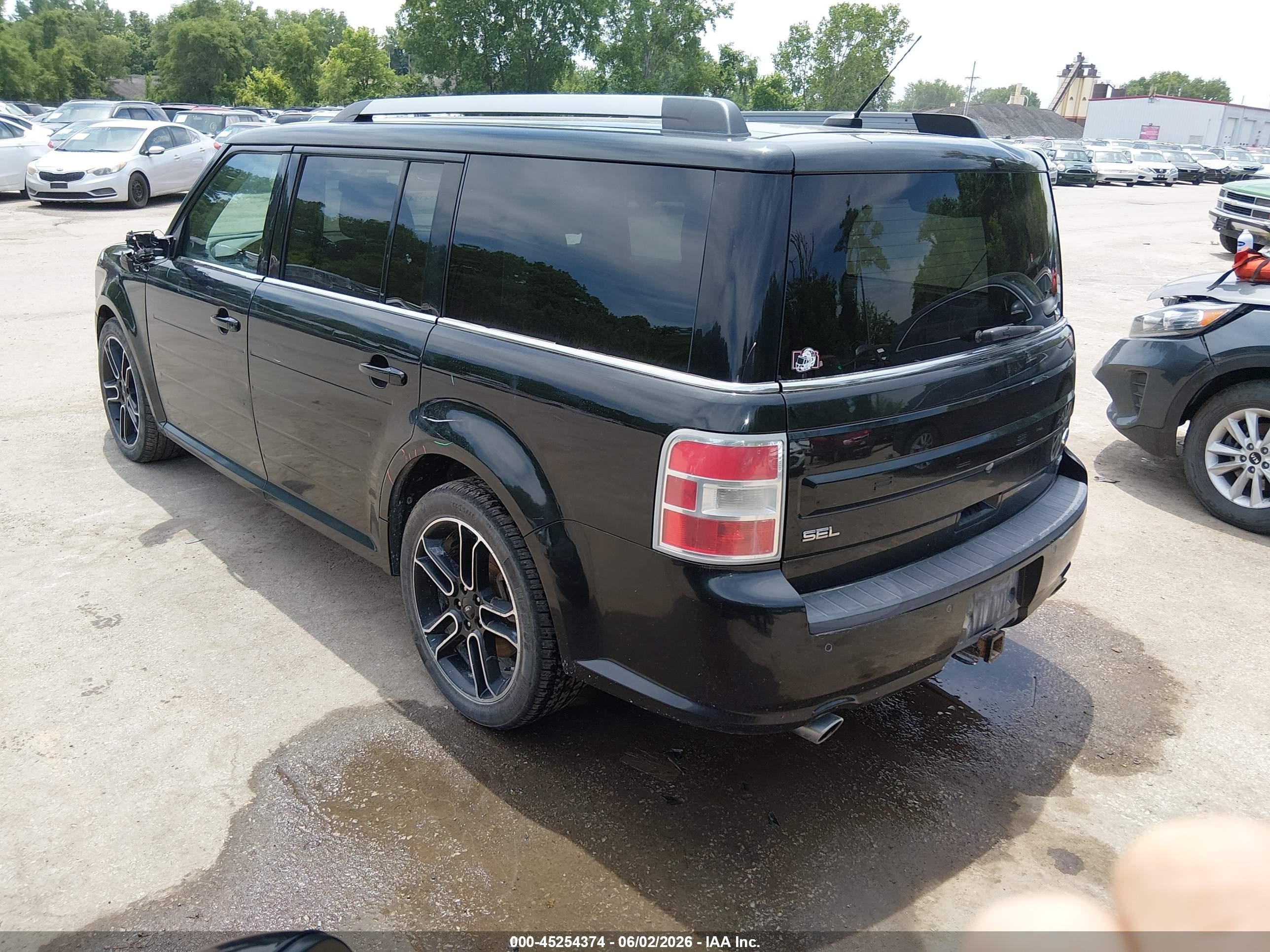 2014 Ford Flex Sel Black vin: 2FMHK6C85EBD21597
