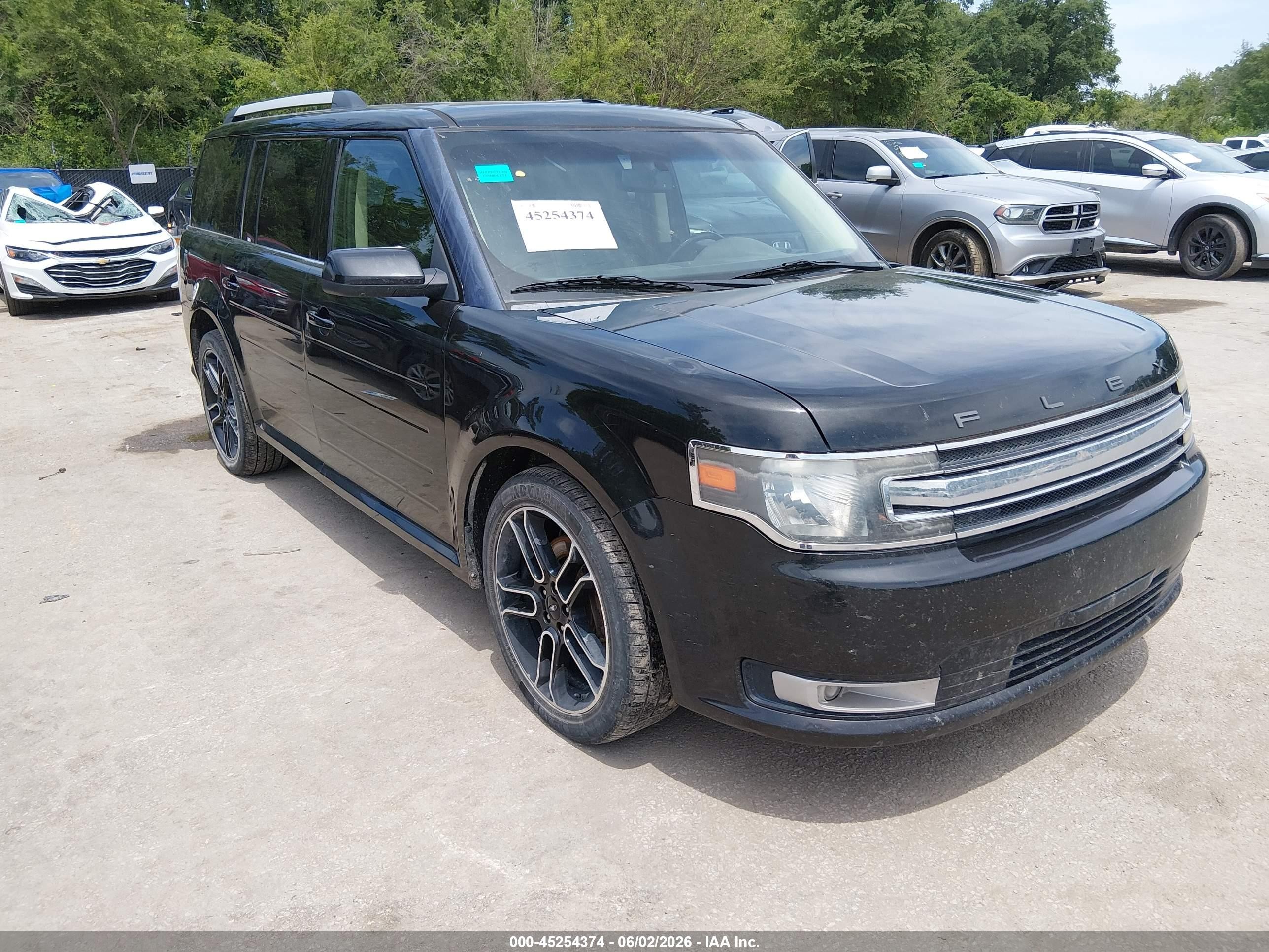 2014 Ford Flex Sel Black vin: 2FMHK6C85EBD21597