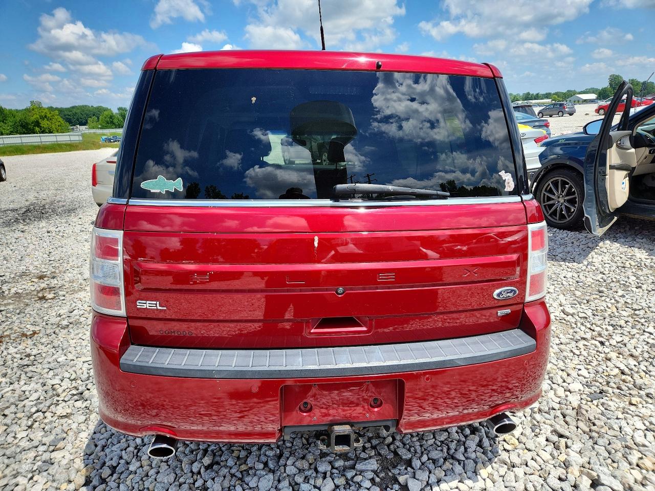 2014 Ford Flex Sel Red vin: 2FMHK6C85EBD29375