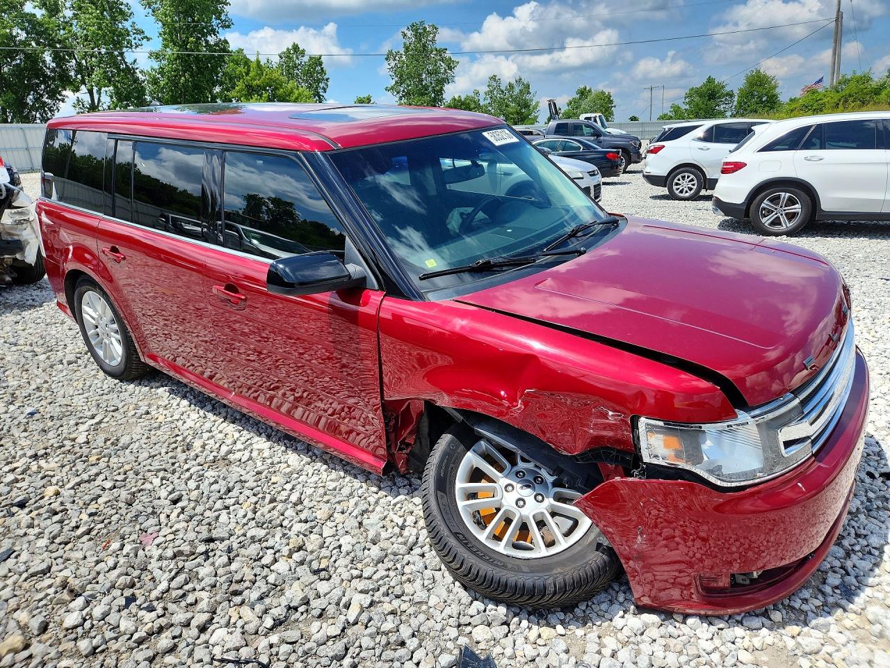 2014 Ford Flex Sel Red vin: 2FMHK6C85EBD29375