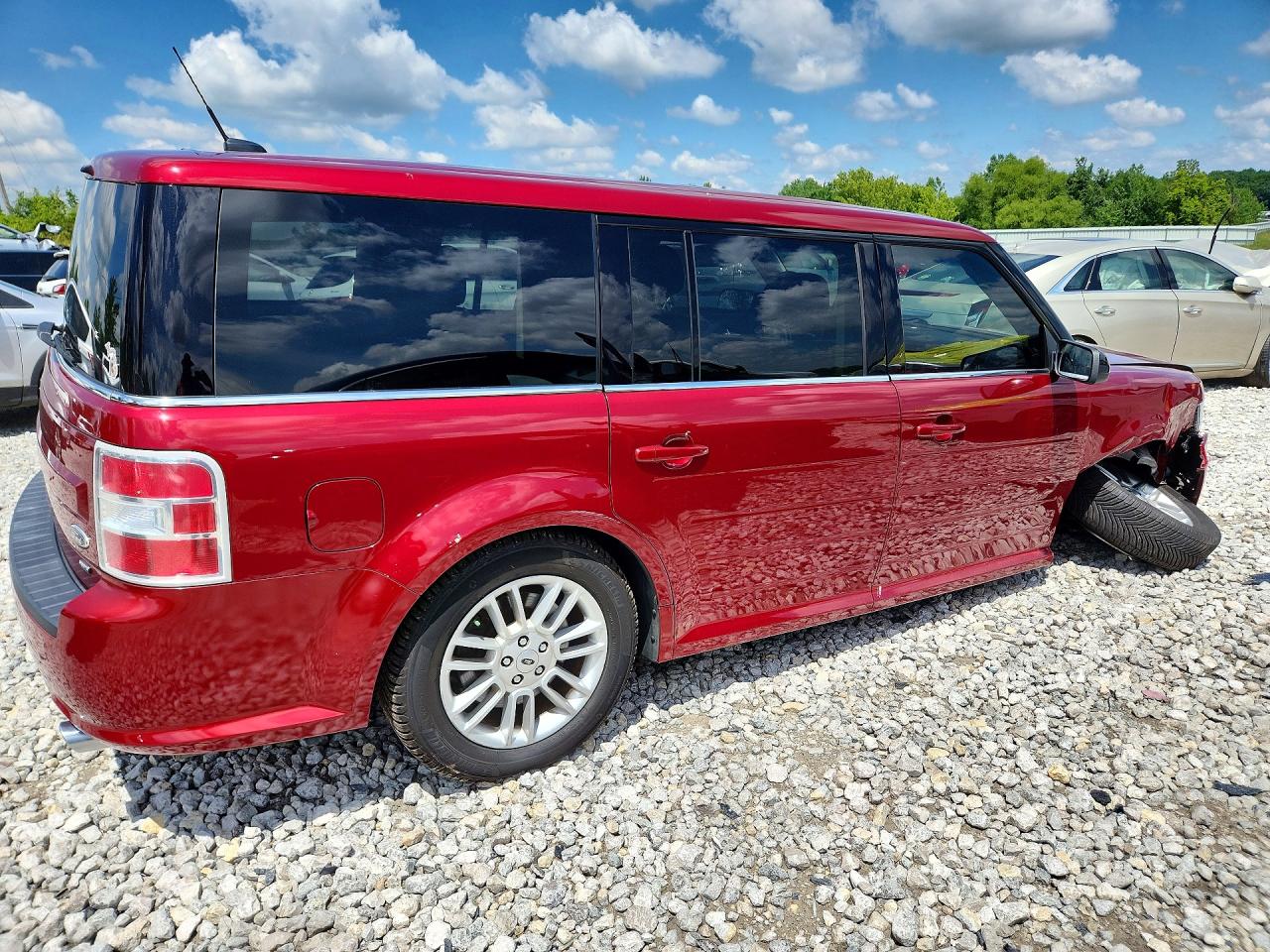 2014 Ford Flex Sel Red vin: 2FMHK6C85EBD29375