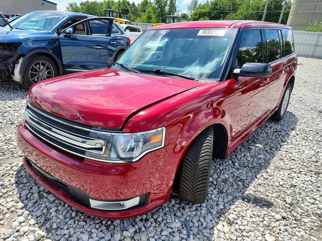 2014 Ford Flex Sel Red vin: 2FMHK6C85EBD29375