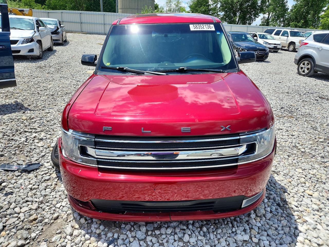 2014 Ford Flex Sel Red vin: 2FMHK6C85EBD29375