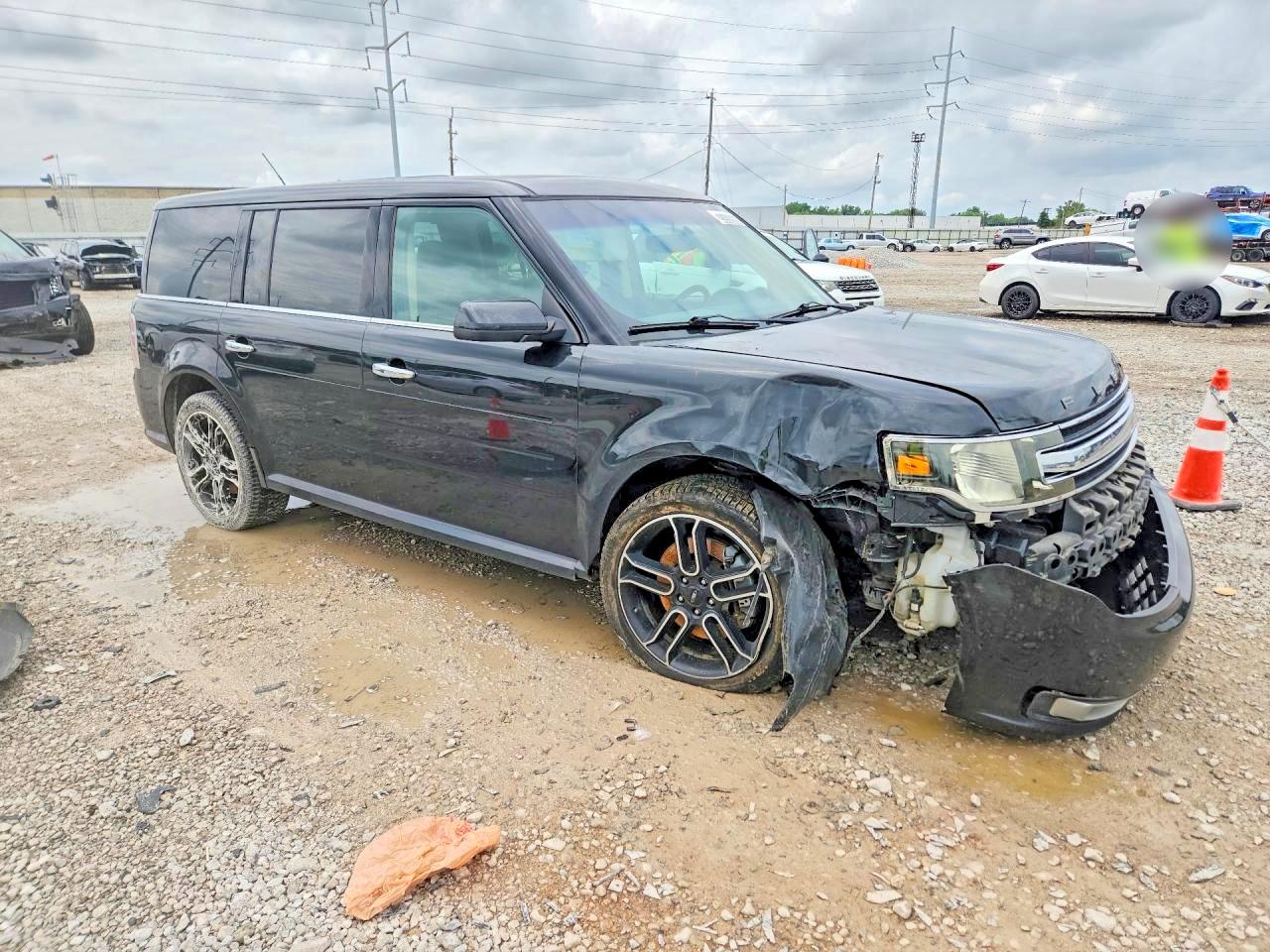 2015 Ford Flex Sel Black vin: 2FMHK6C85FBA21771