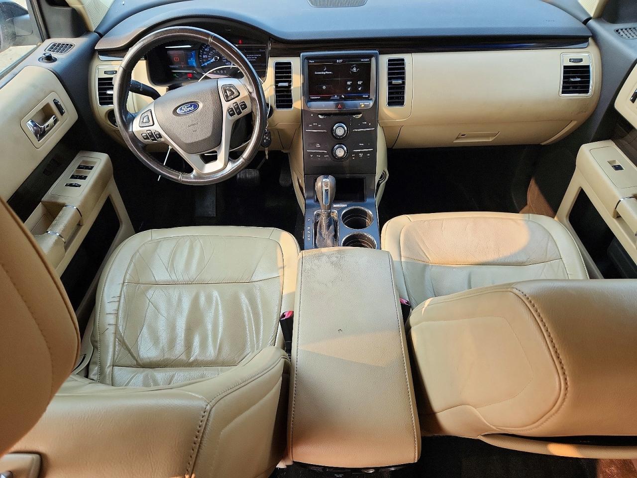 2013 Ford Flex Sel White vin: 2FMHK6C86DBD01017