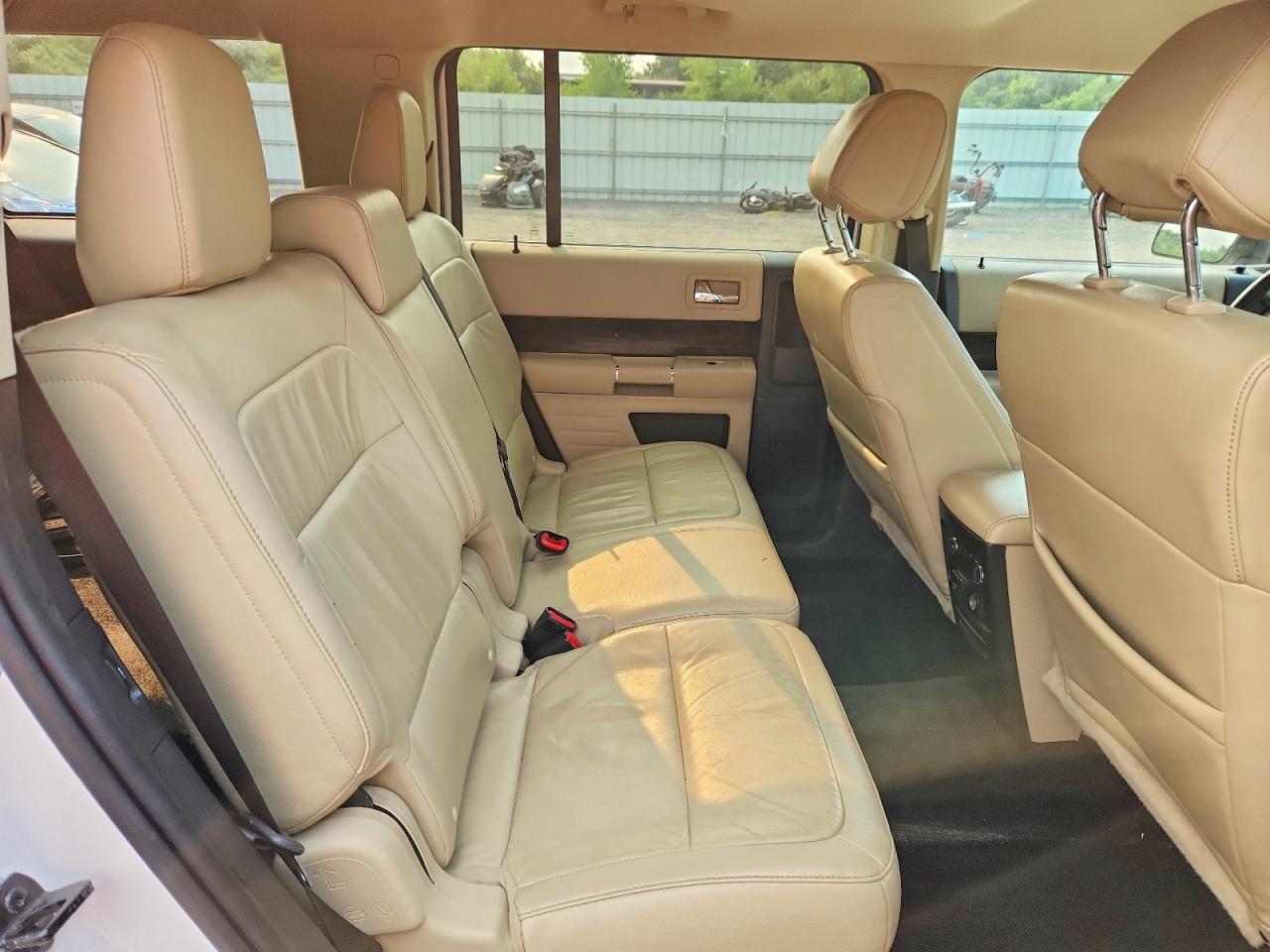 2013 Ford Flex Sel White vin: 2FMHK6C86DBD01017