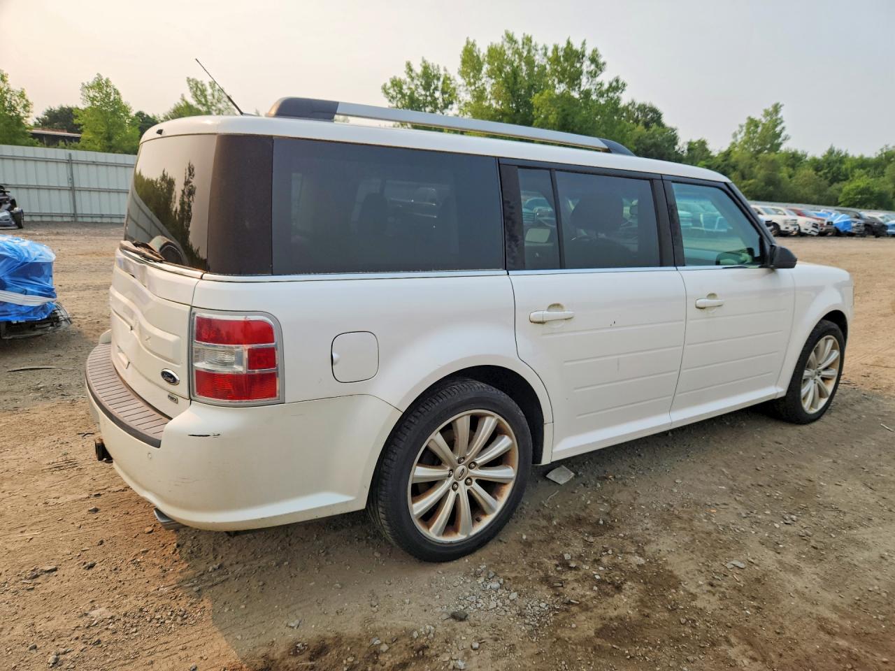 2013 Ford Flex Sel White vin: 2FMHK6C86DBD01017