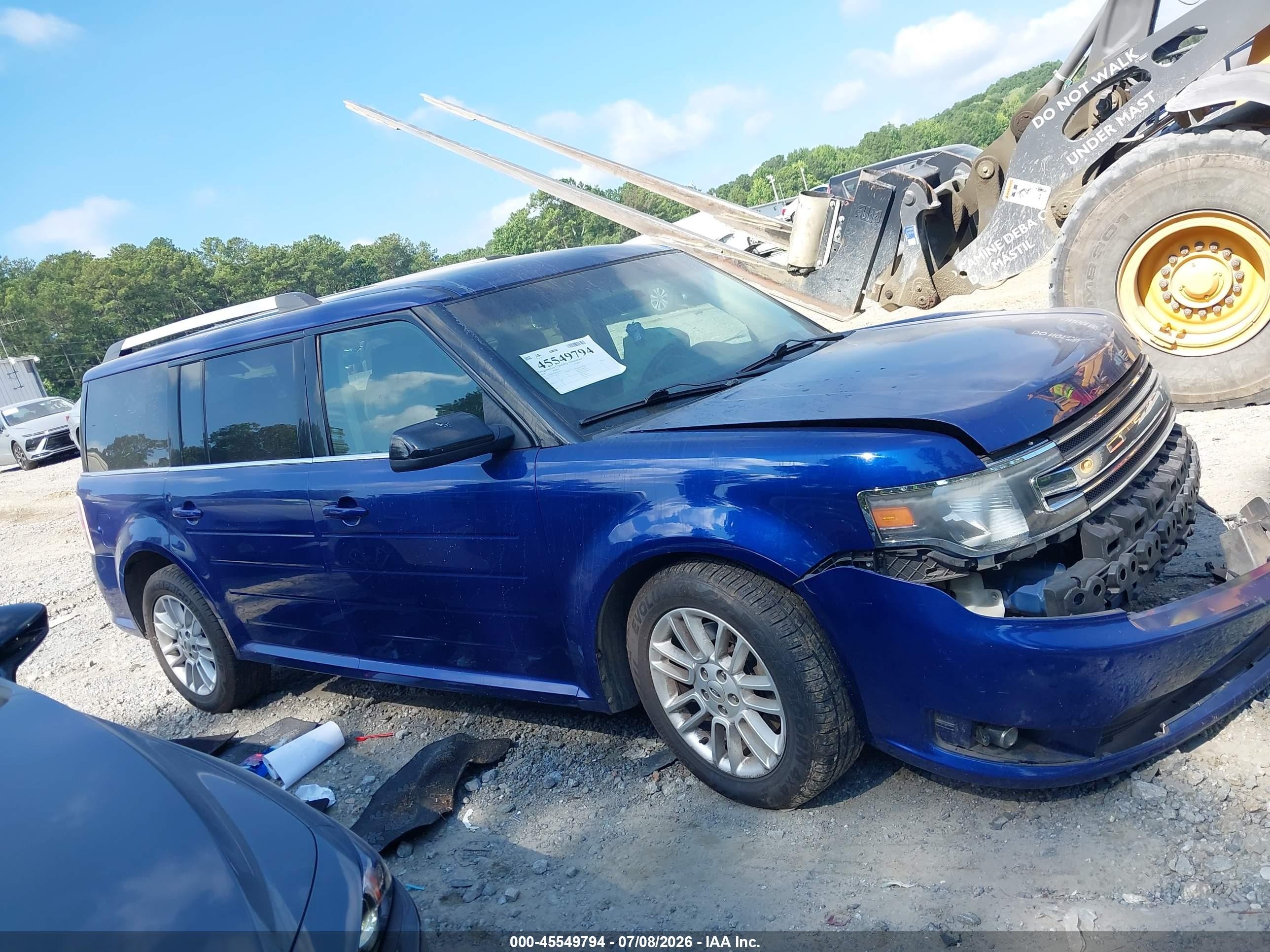 2014 Ford Flex Sel Blue vin: 2FMHK6C86EBD27201