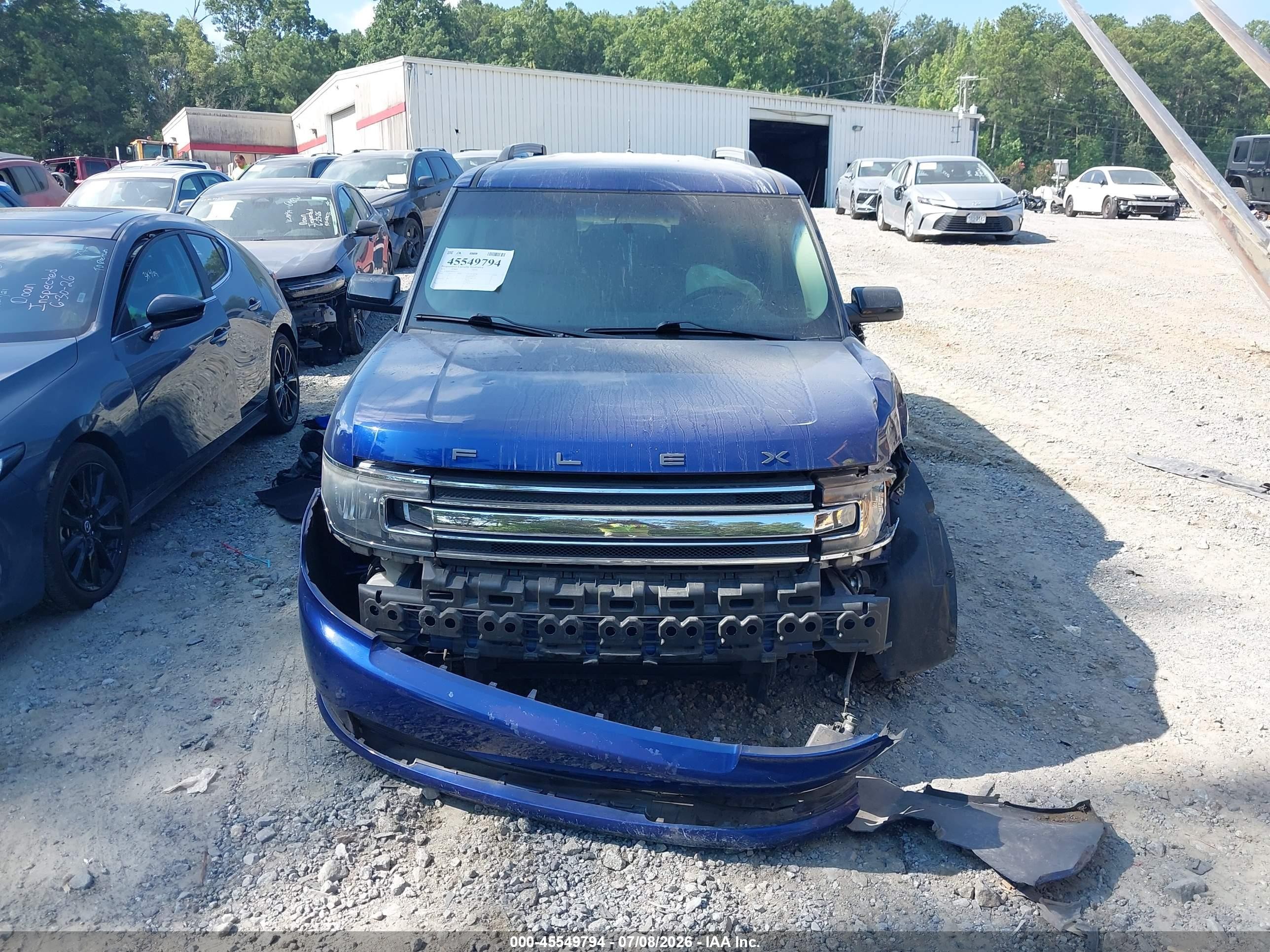2014 Ford Flex Sel Blue vin: 2FMHK6C86EBD27201