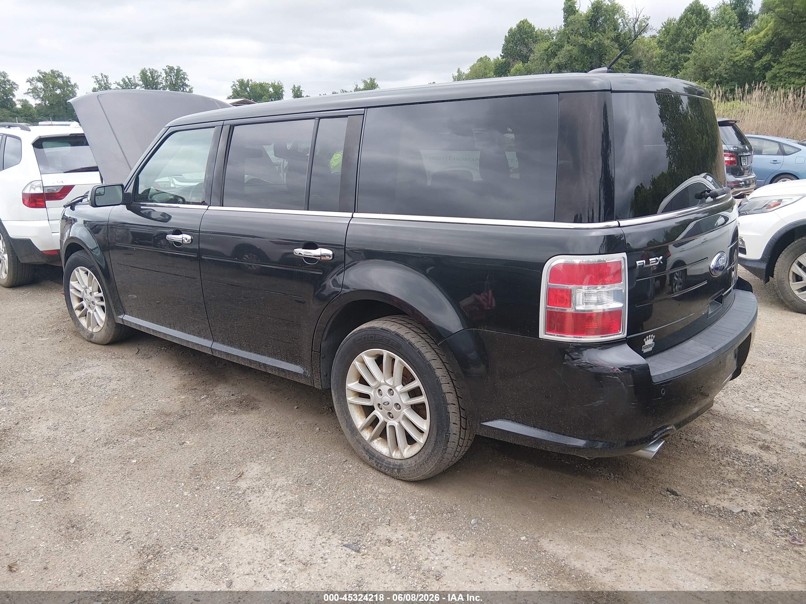 2014 Ford Flex Sel Black vin: 2FMHK6C86EBD27876