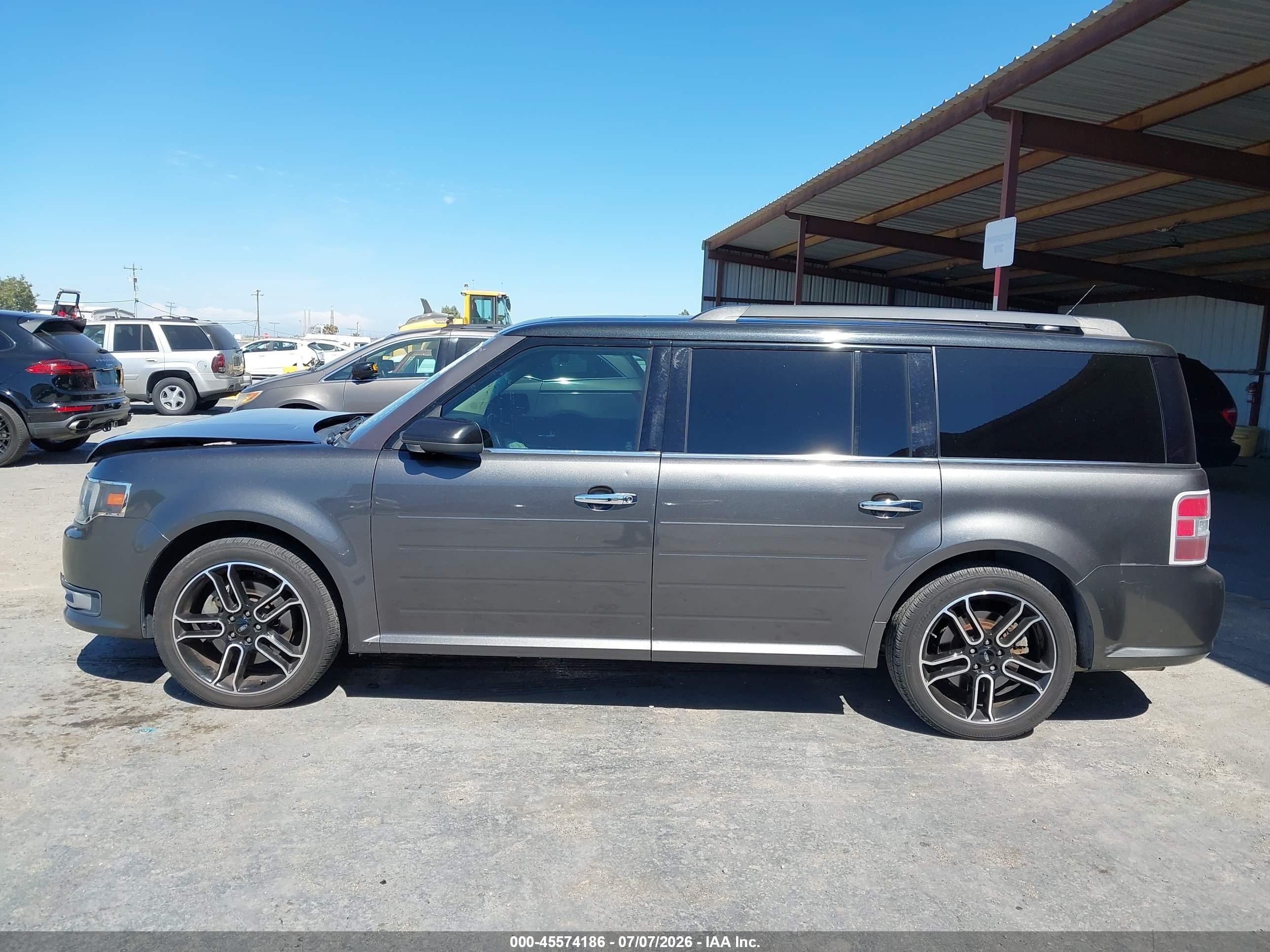 2015 Ford Flex Sel Gray vin: 2FMHK6C86FBA14814
