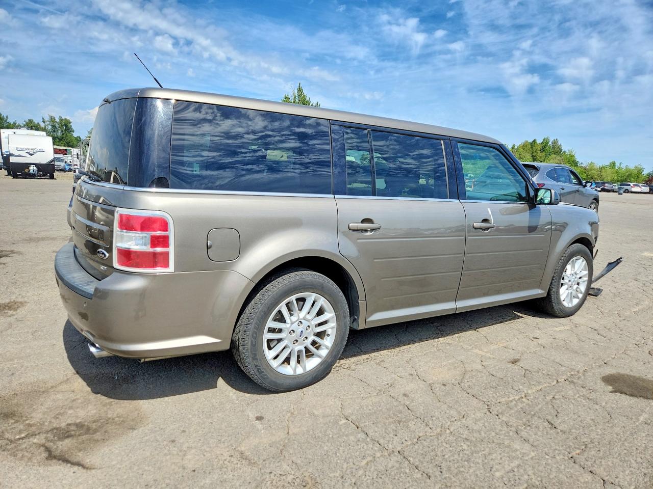 2013 Ford Flex Sel Gray vin: 2FMHK6C87DBD07263