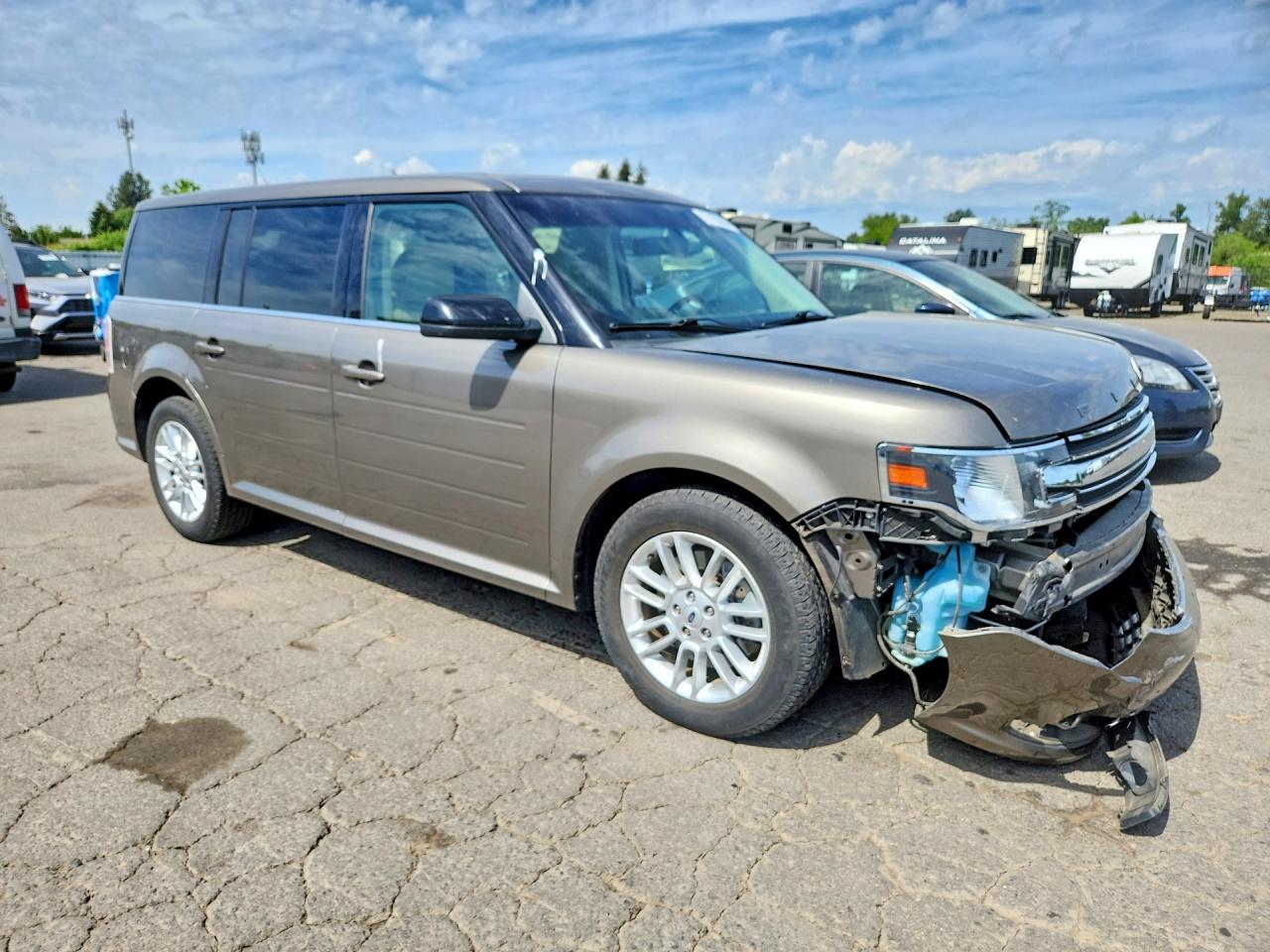 2013 Ford Flex Sel Gray vin: 2FMHK6C87DBD07263