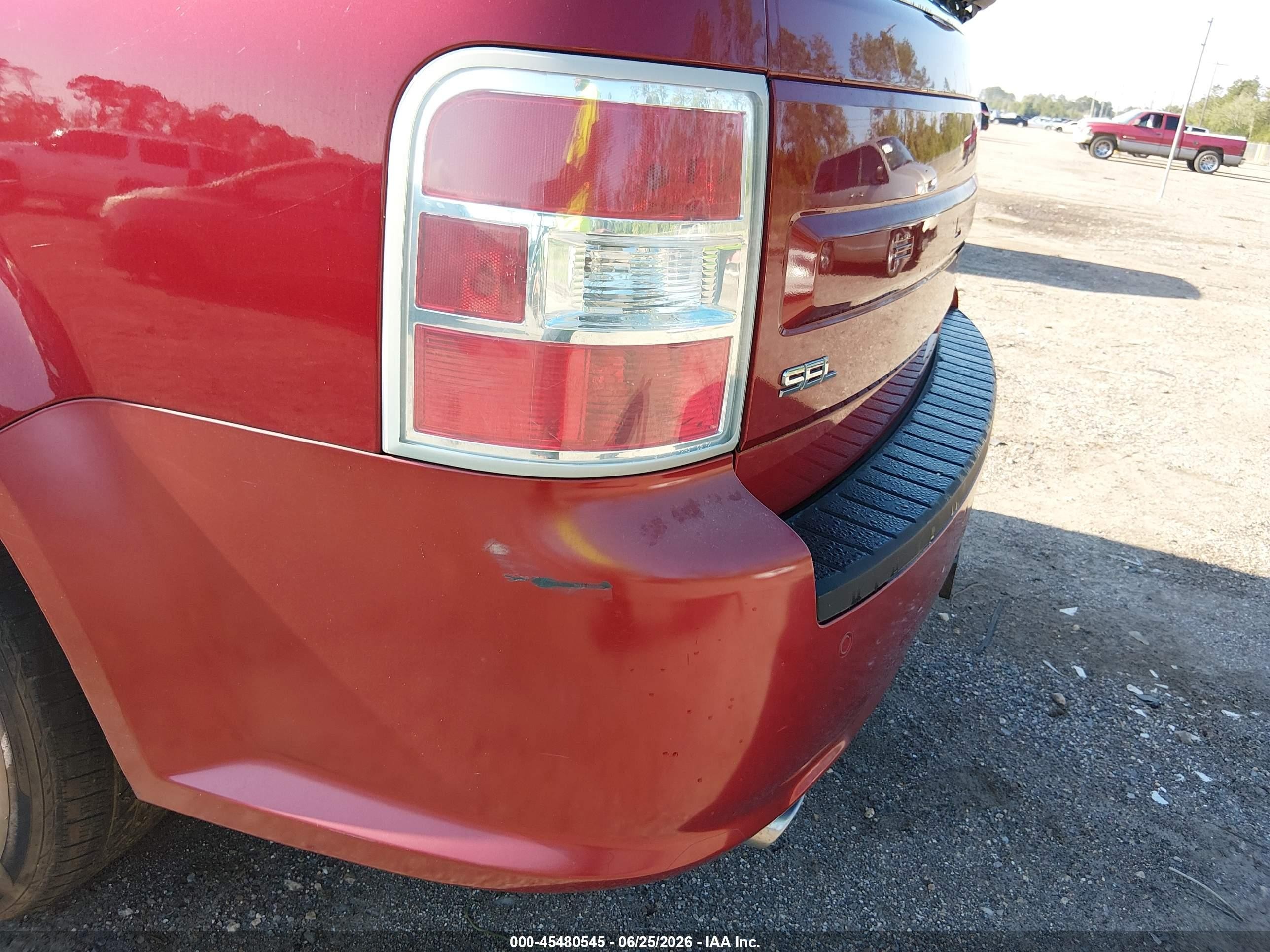 2013 Ford Flex Sel Red vin: 2FMHK6C88DBD00774