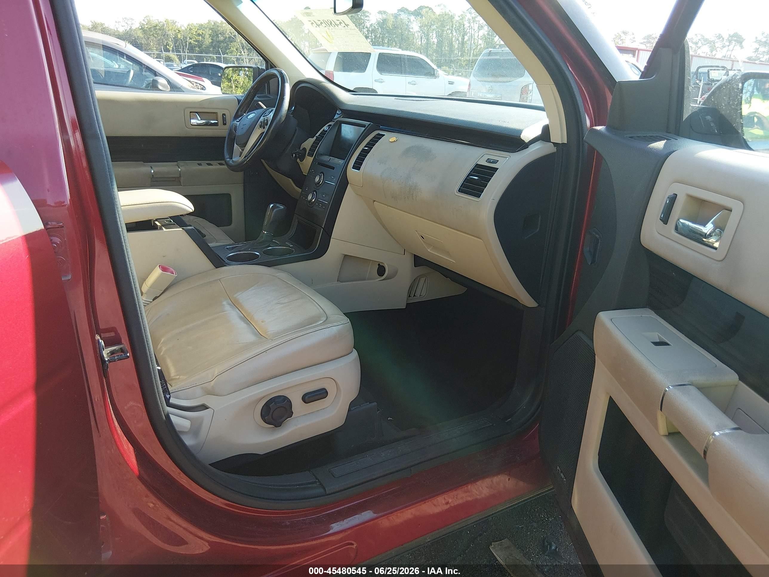 2013 Ford Flex Sel Red vin: 2FMHK6C88DBD00774