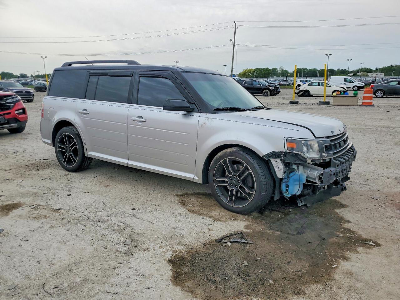 2013 Ford Flex Sel Silver vin: 2FMHK6C88DBD12715