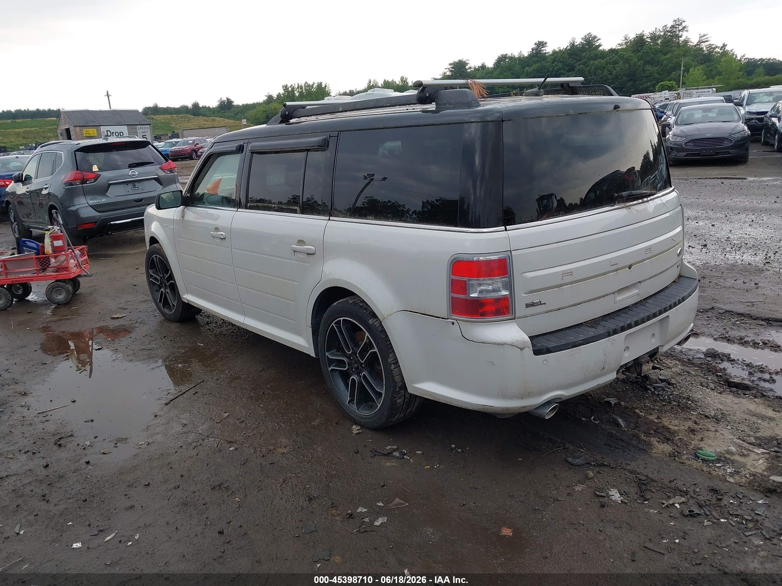 2014 Ford Flex Sel Белый vin: 2FMHK6C88EBD06401