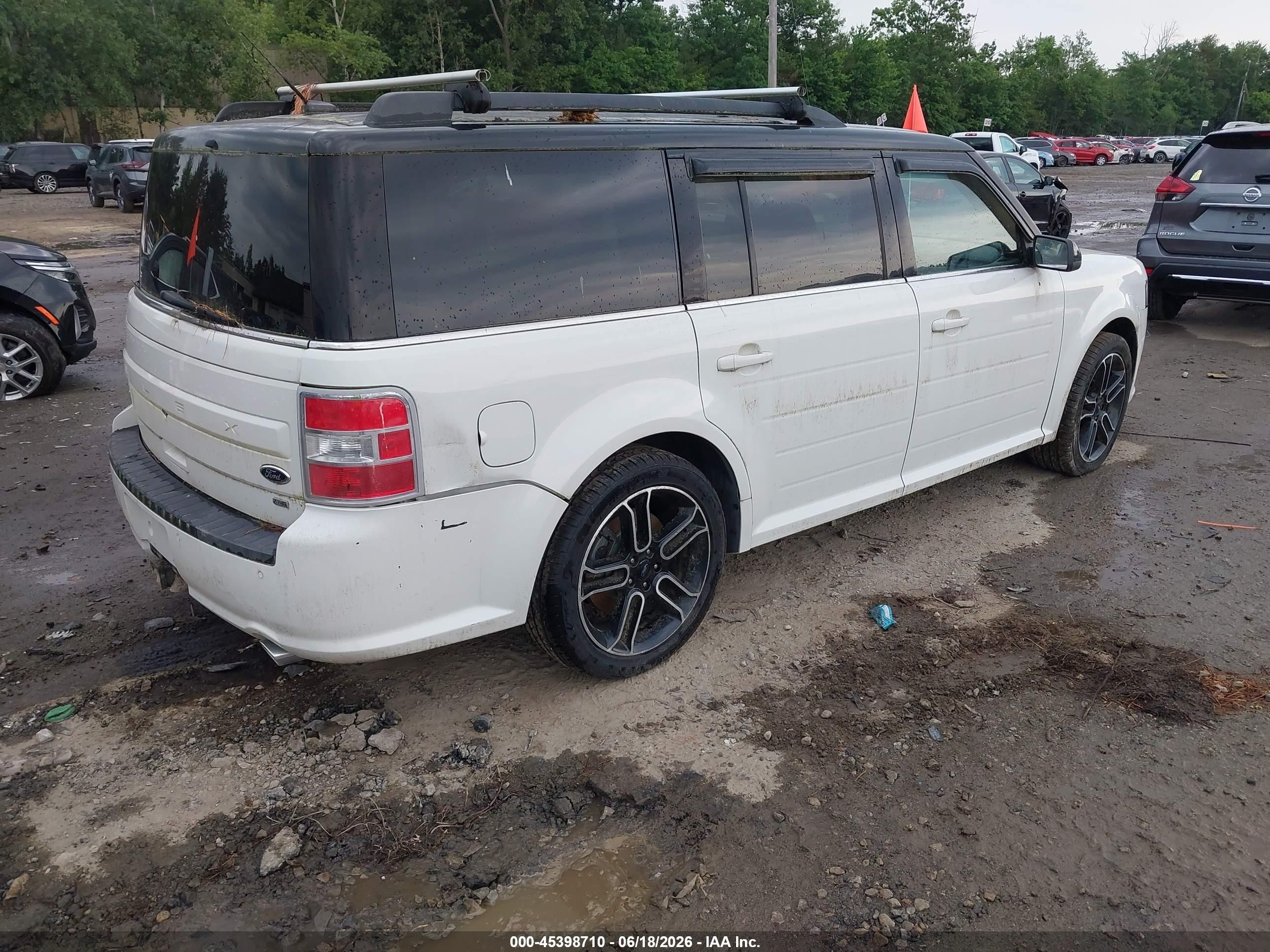 2014 Ford Flex Sel Белый vin: 2FMHK6C88EBD06401