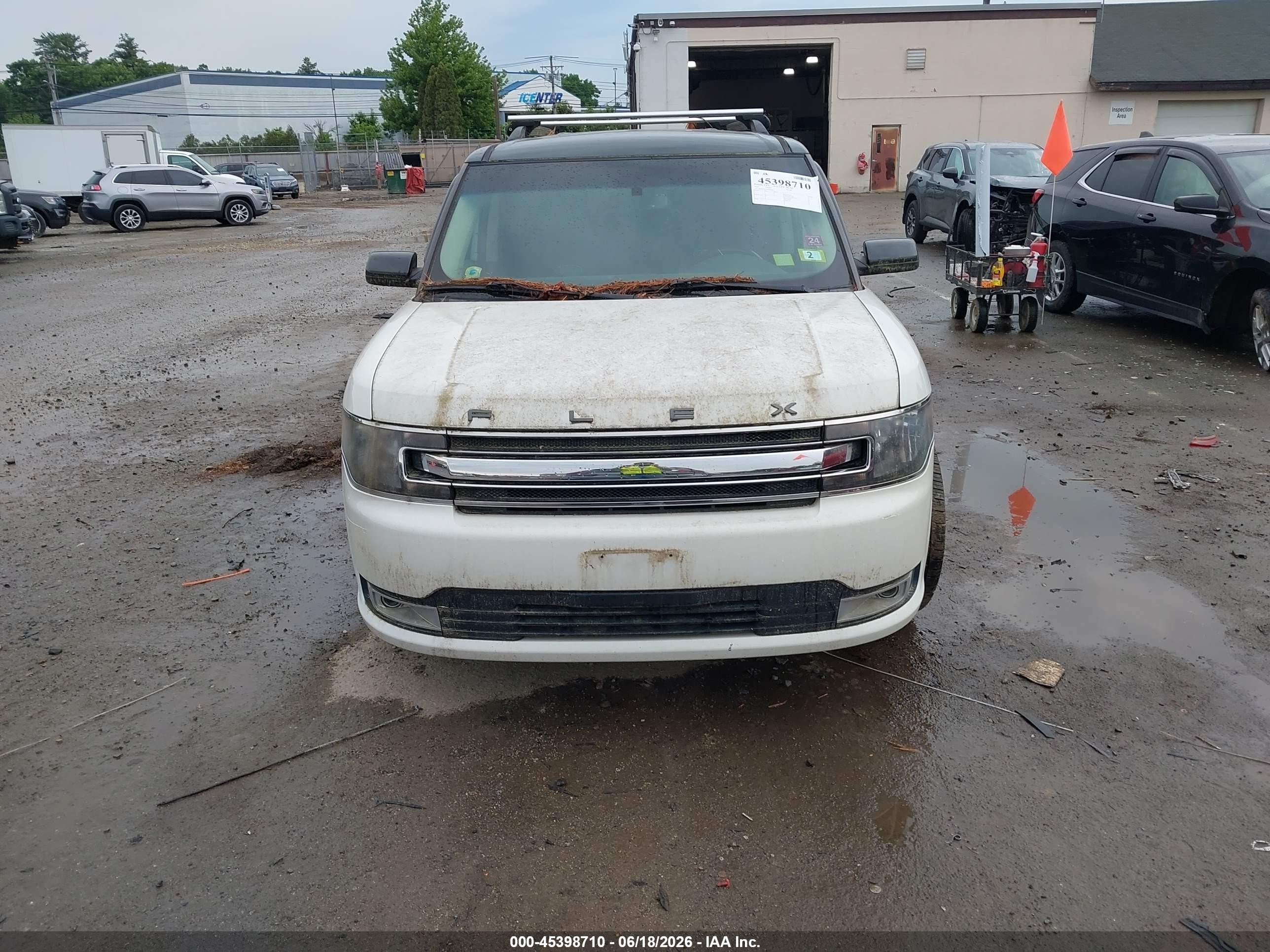 2014 Ford Flex Sel Белый vin: 2FMHK6C88EBD06401