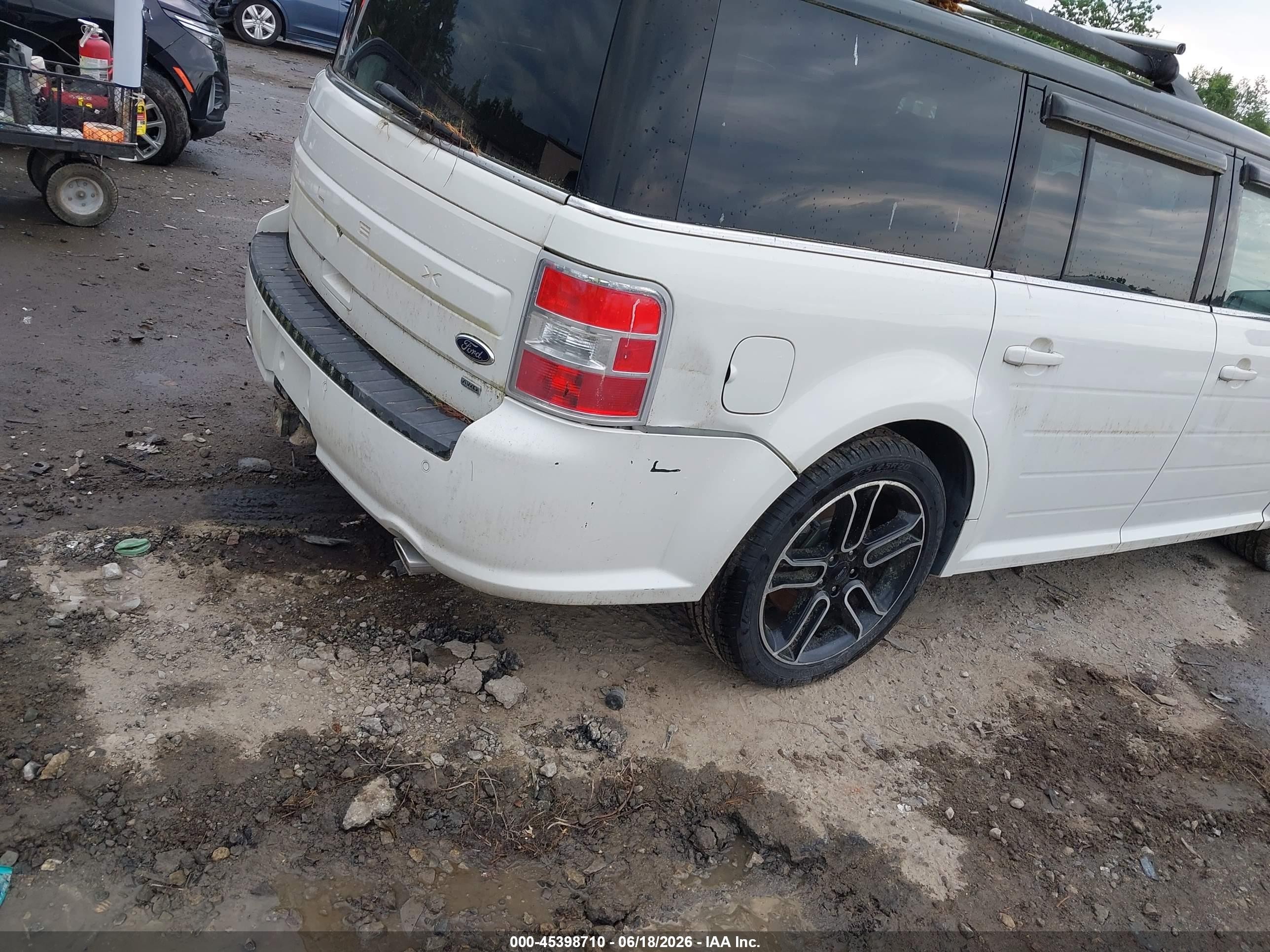 2014 Ford Flex Sel Белый vin: 2FMHK6C88EBD06401