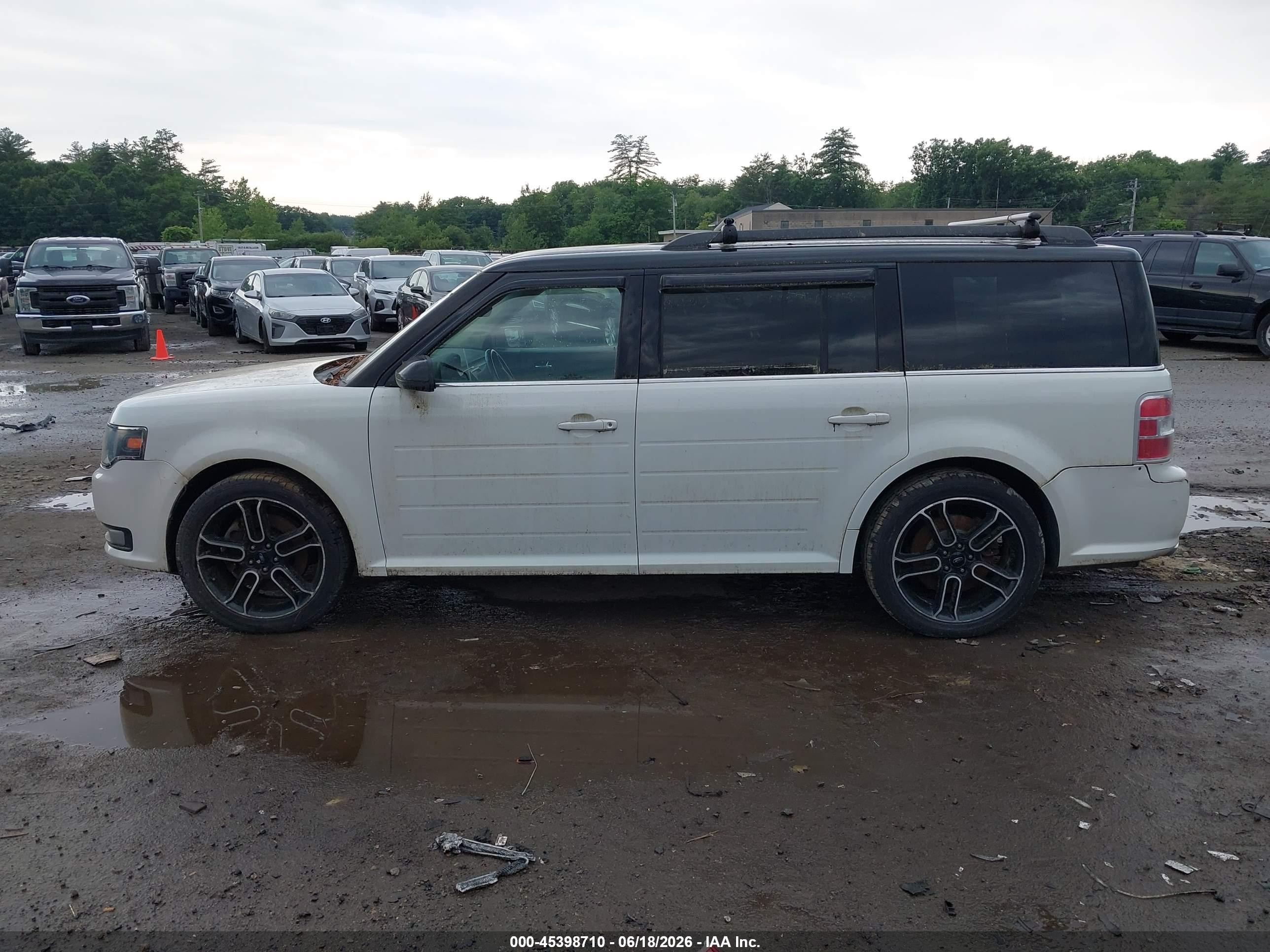 2014 Ford Flex Sel Белый vin: 2FMHK6C88EBD06401