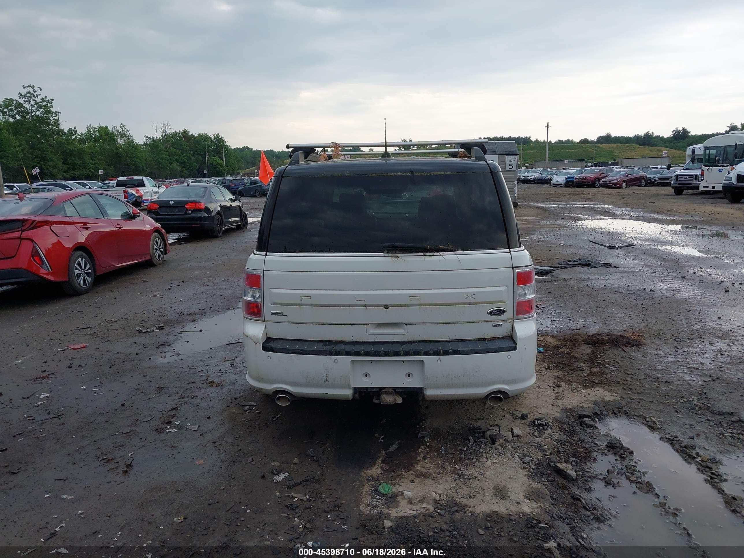 2014 Ford Flex Sel Белый vin: 2FMHK6C88EBD06401