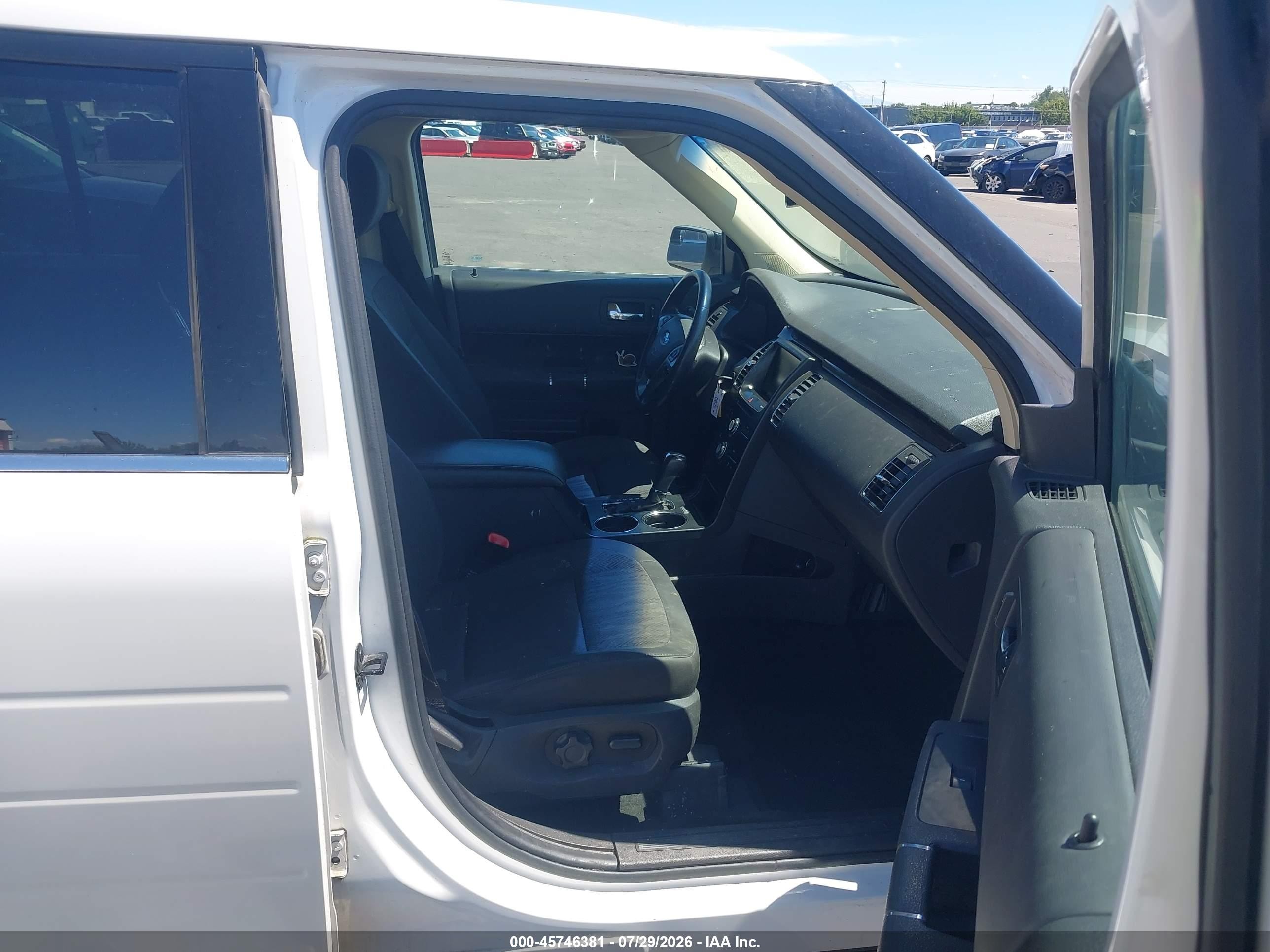 2014 Ford Flex Sel White vin: 2FMHK6C88EBD12411