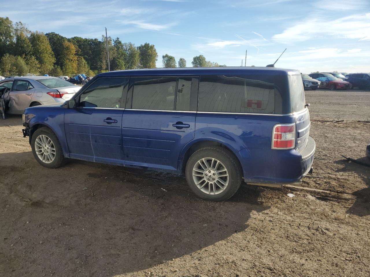 2014 Ford Flex Sel Blue vin: 2FMHK6C88EBD35770