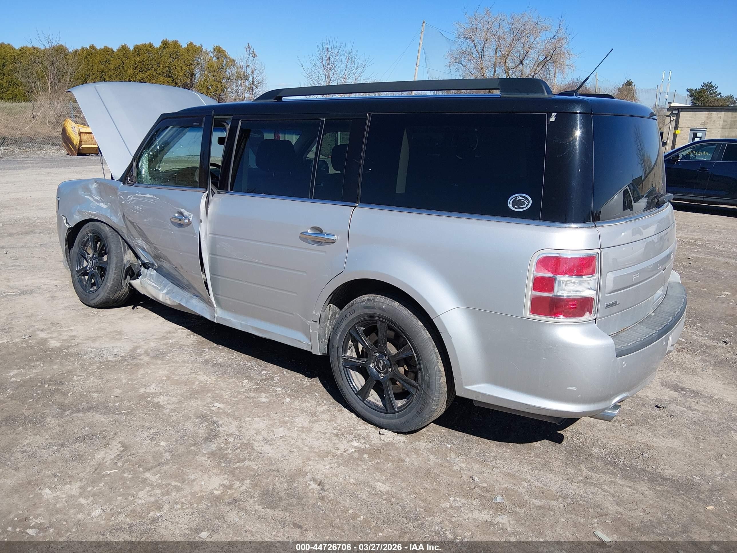 2015 Ford Flex Sel Silver vin: 2FMHK6C88FBA00185