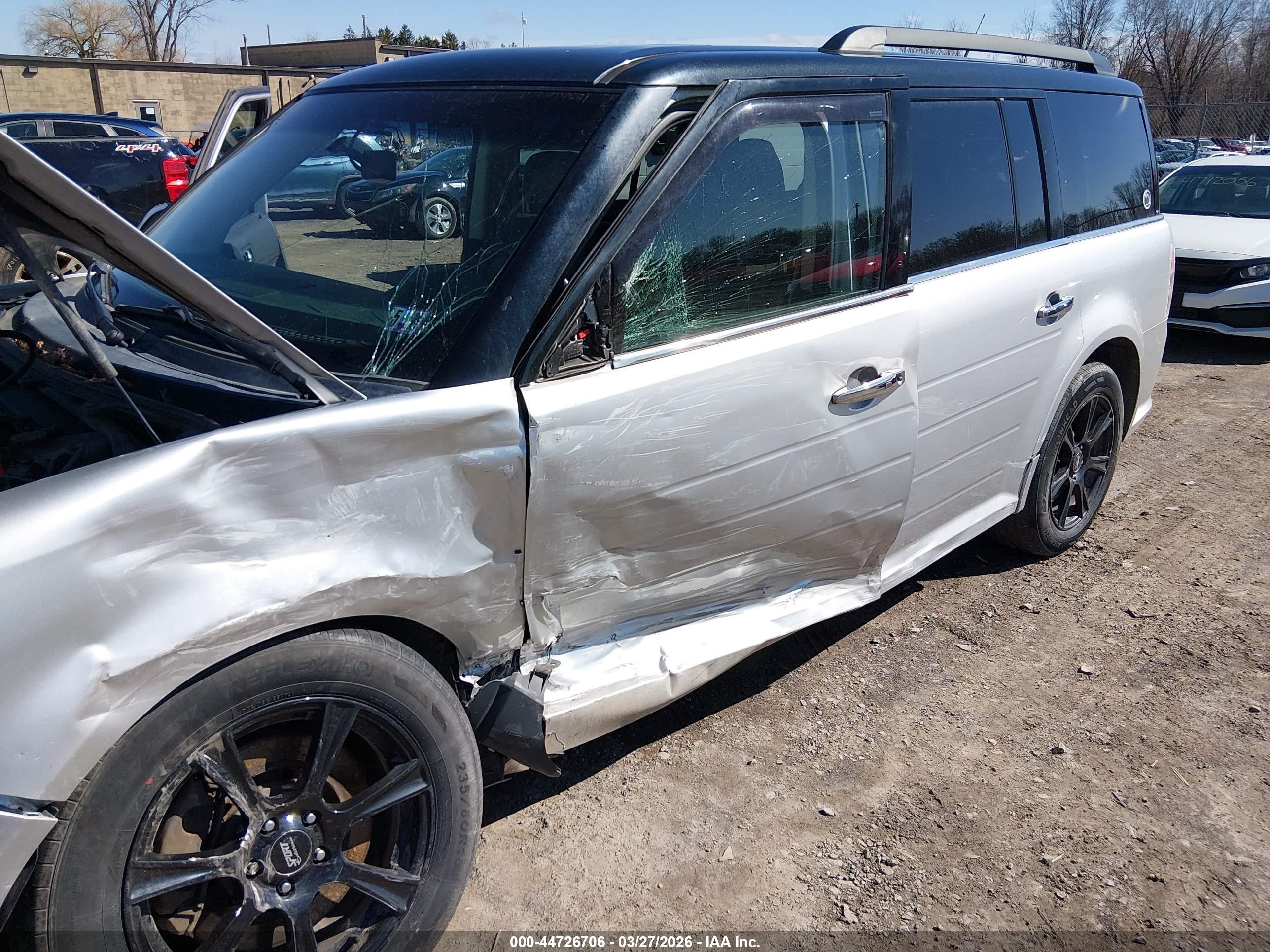 2015 Ford Flex Sel Silver vin: 2FMHK6C88FBA00185