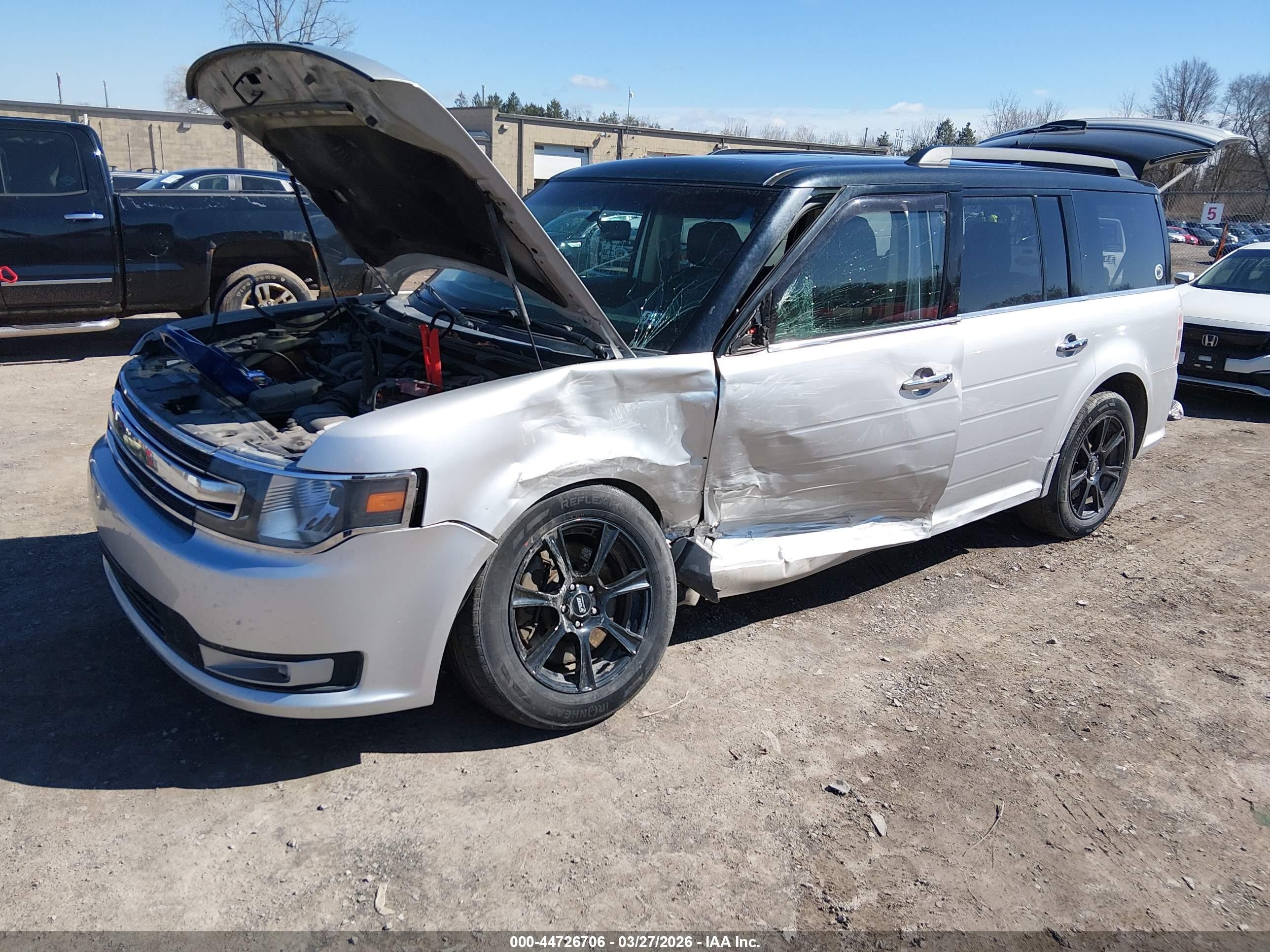 2015 Ford Flex Sel Silver vin: 2FMHK6C88FBA00185