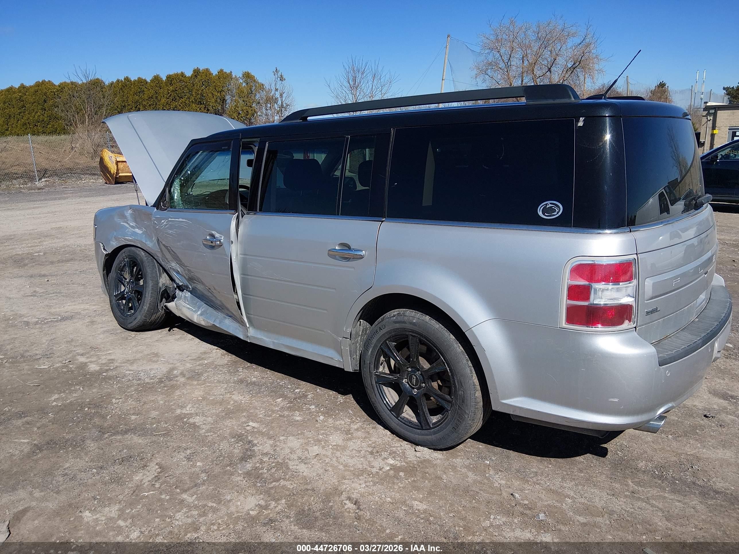 2015 Ford Flex Sel Silver vin: 2FMHK6C88FBA00185
