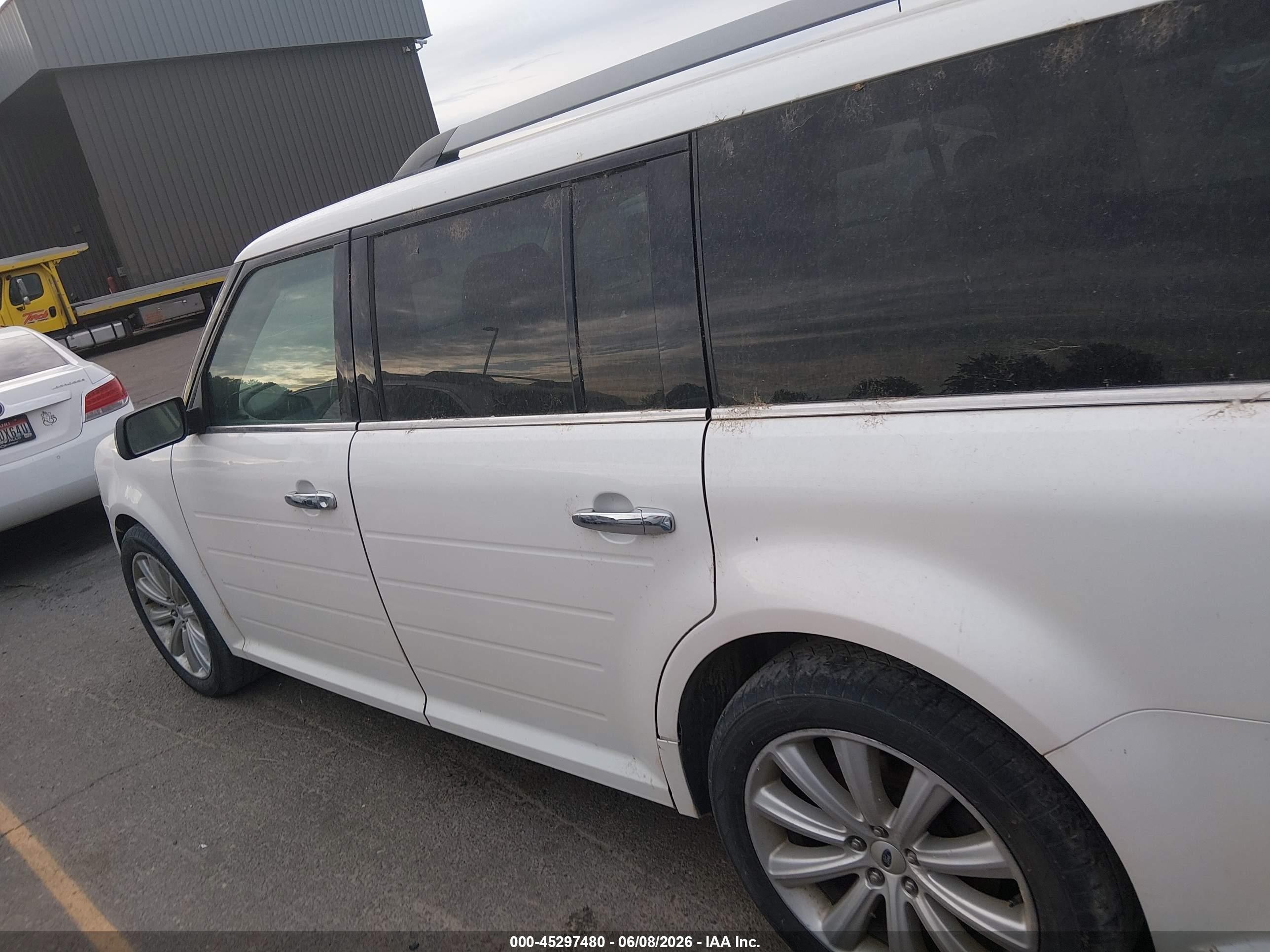 2015 Ford Flex Sel White vin: 2FMHK6C88FBA04480