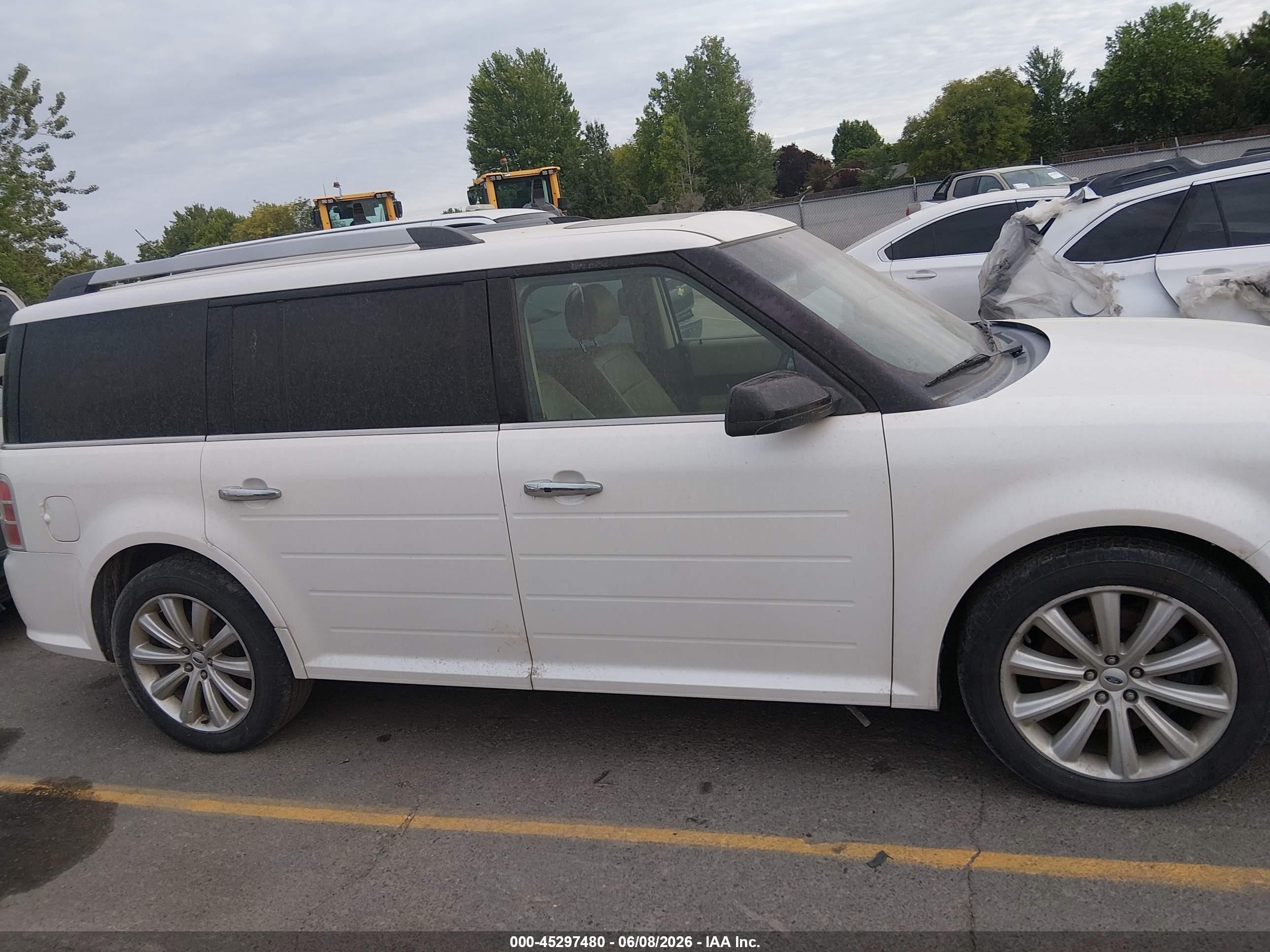 2015 Ford Flex Sel White vin: 2FMHK6C88FBA04480