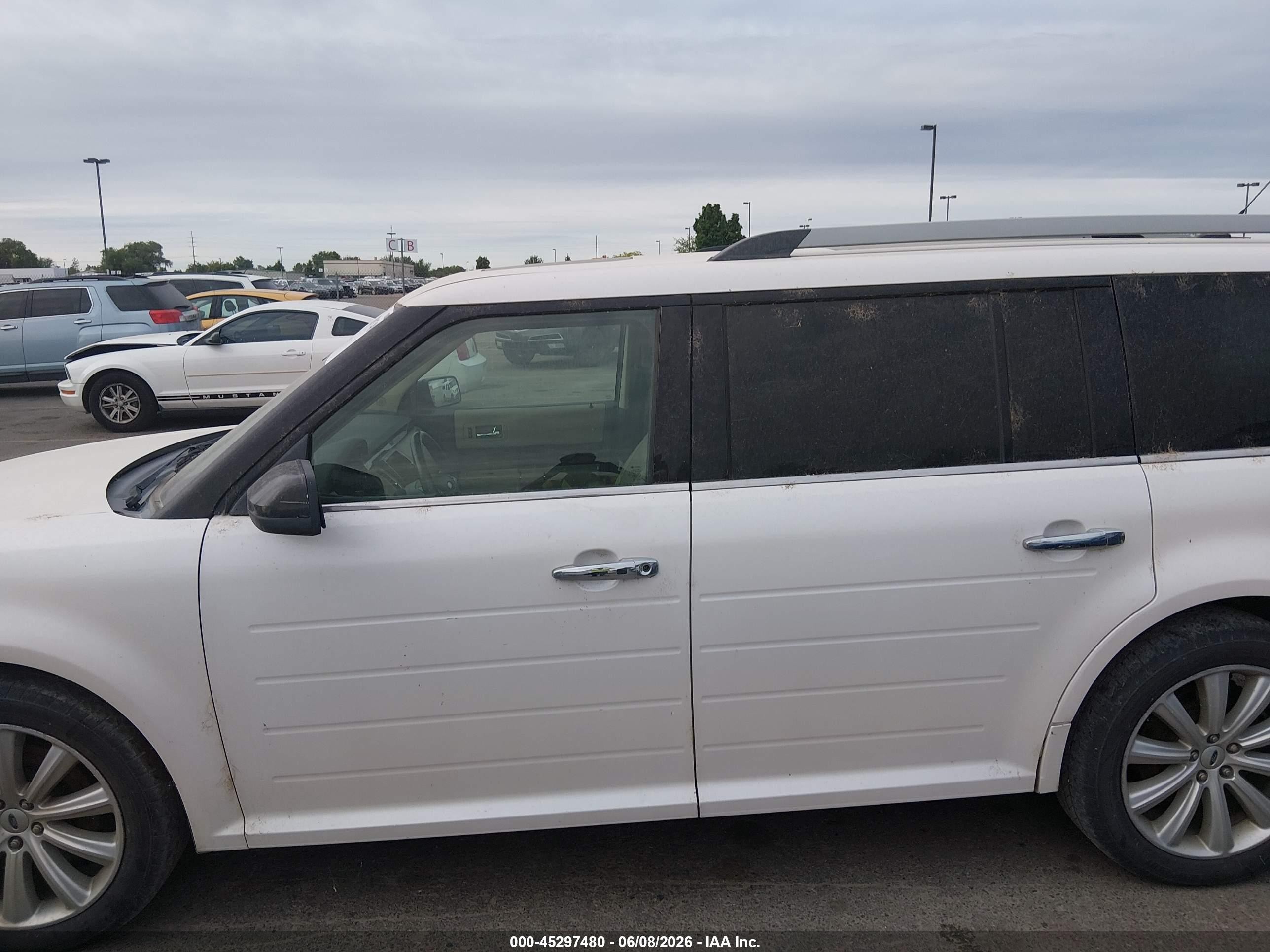 2015 Ford Flex Sel White vin: 2FMHK6C88FBA04480