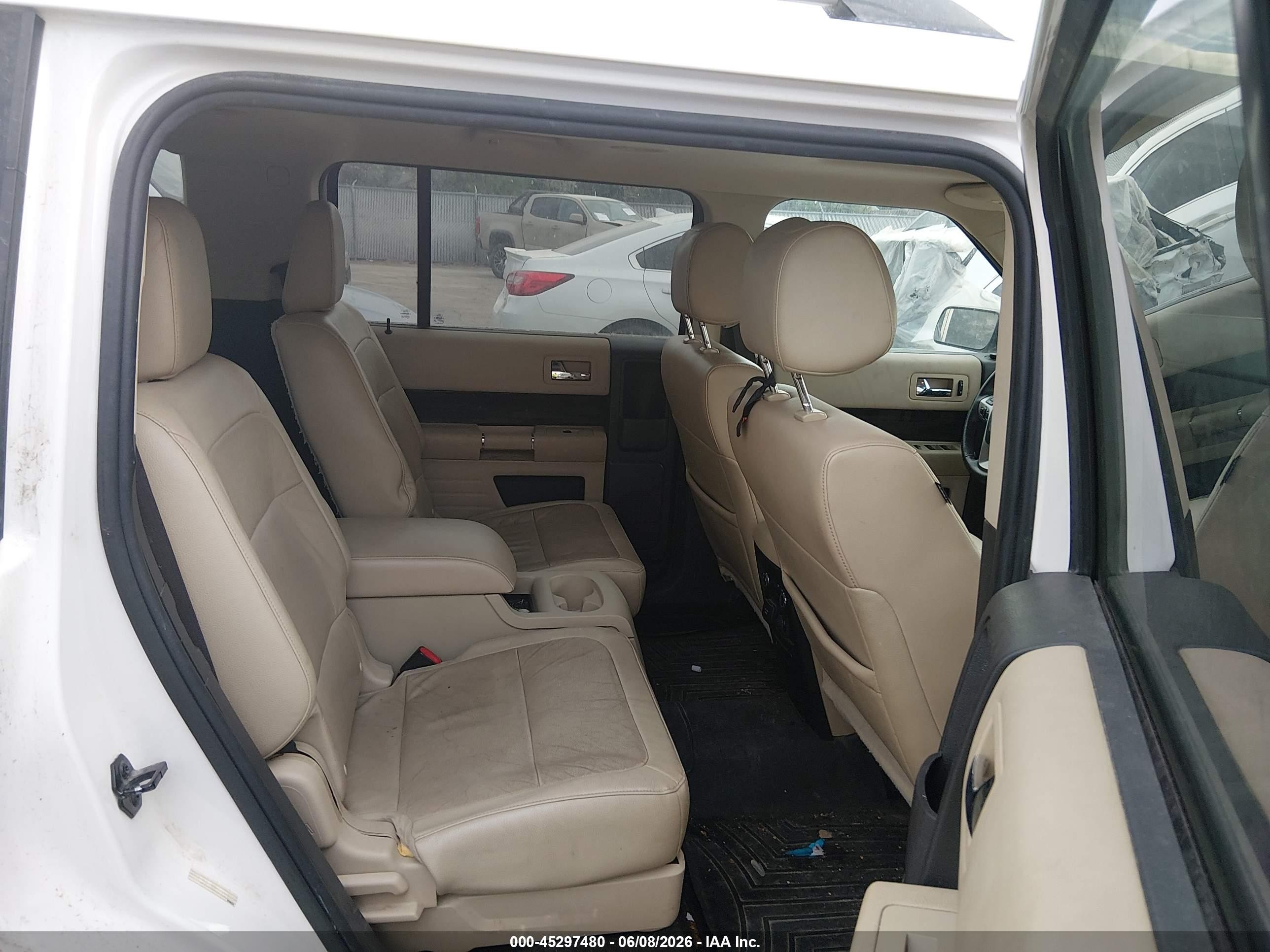 2015 Ford Flex Sel White vin: 2FMHK6C88FBA04480
