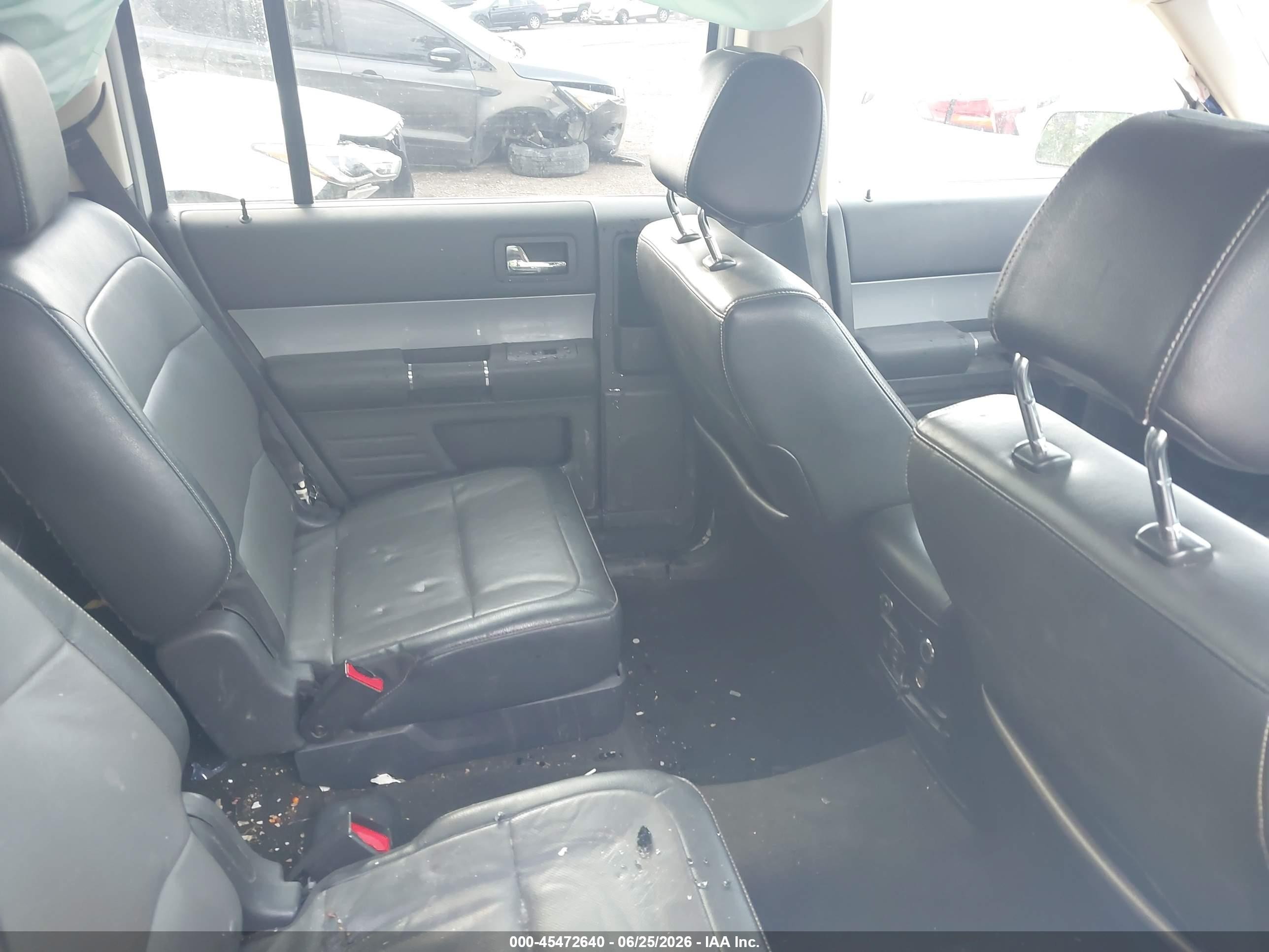 2015 Ford Flex Sel White vin: 2FMHK6C88FBA22526