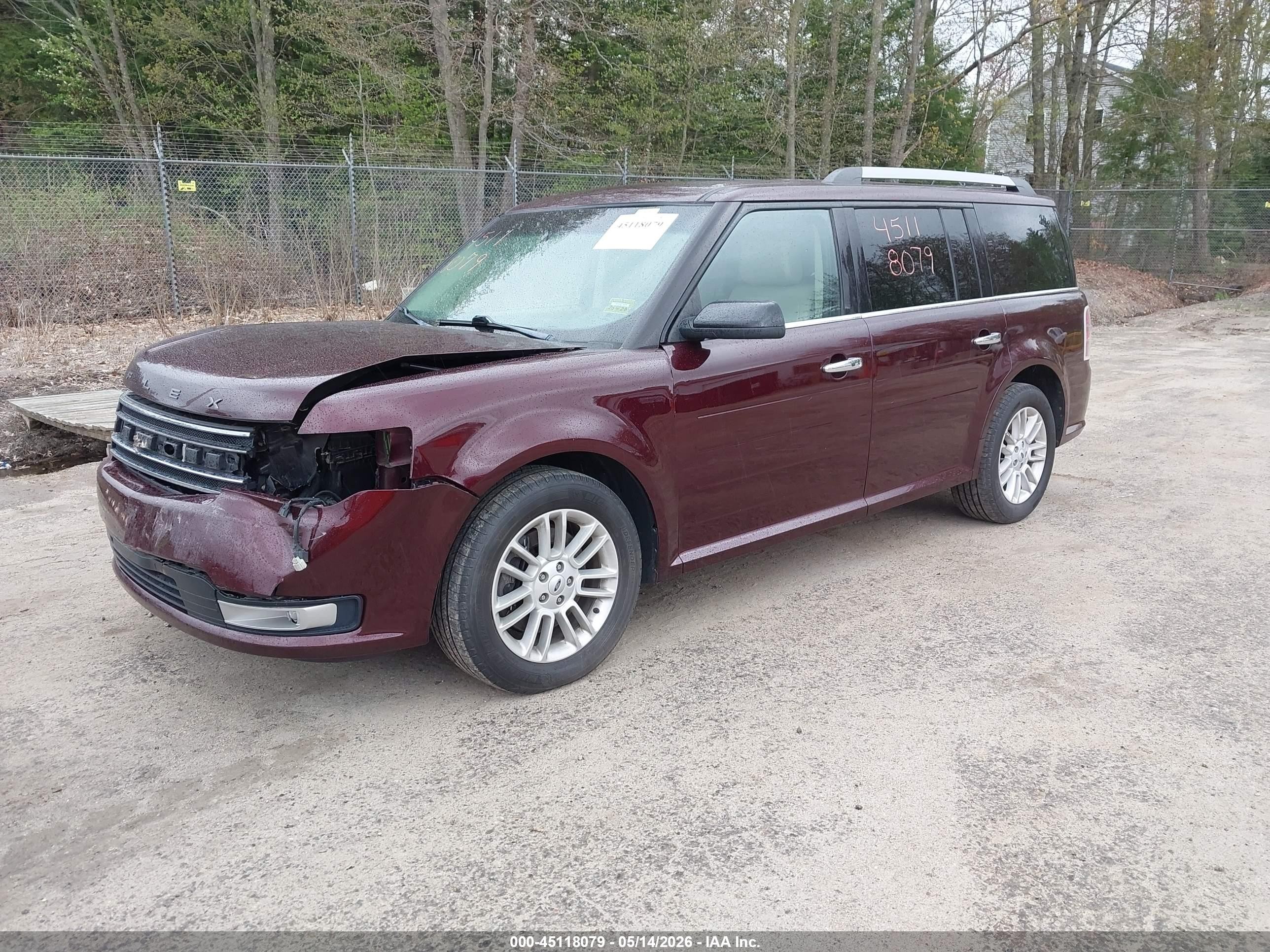 2019 Ford Flex Sel Burgundy vin: 2FMHK6C88KBA22827