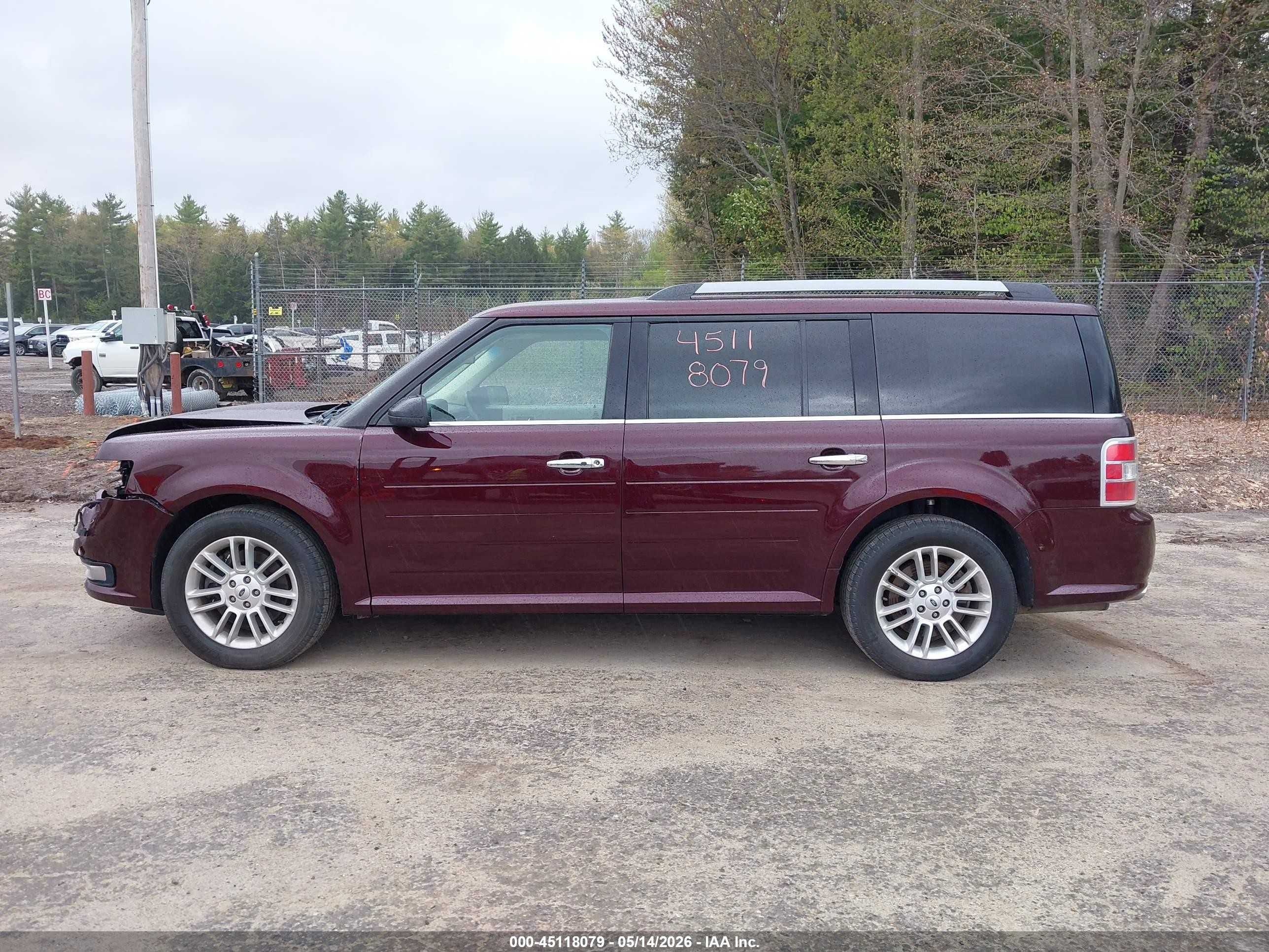 2019 Ford Flex Sel Burgundy vin: 2FMHK6C88KBA22827