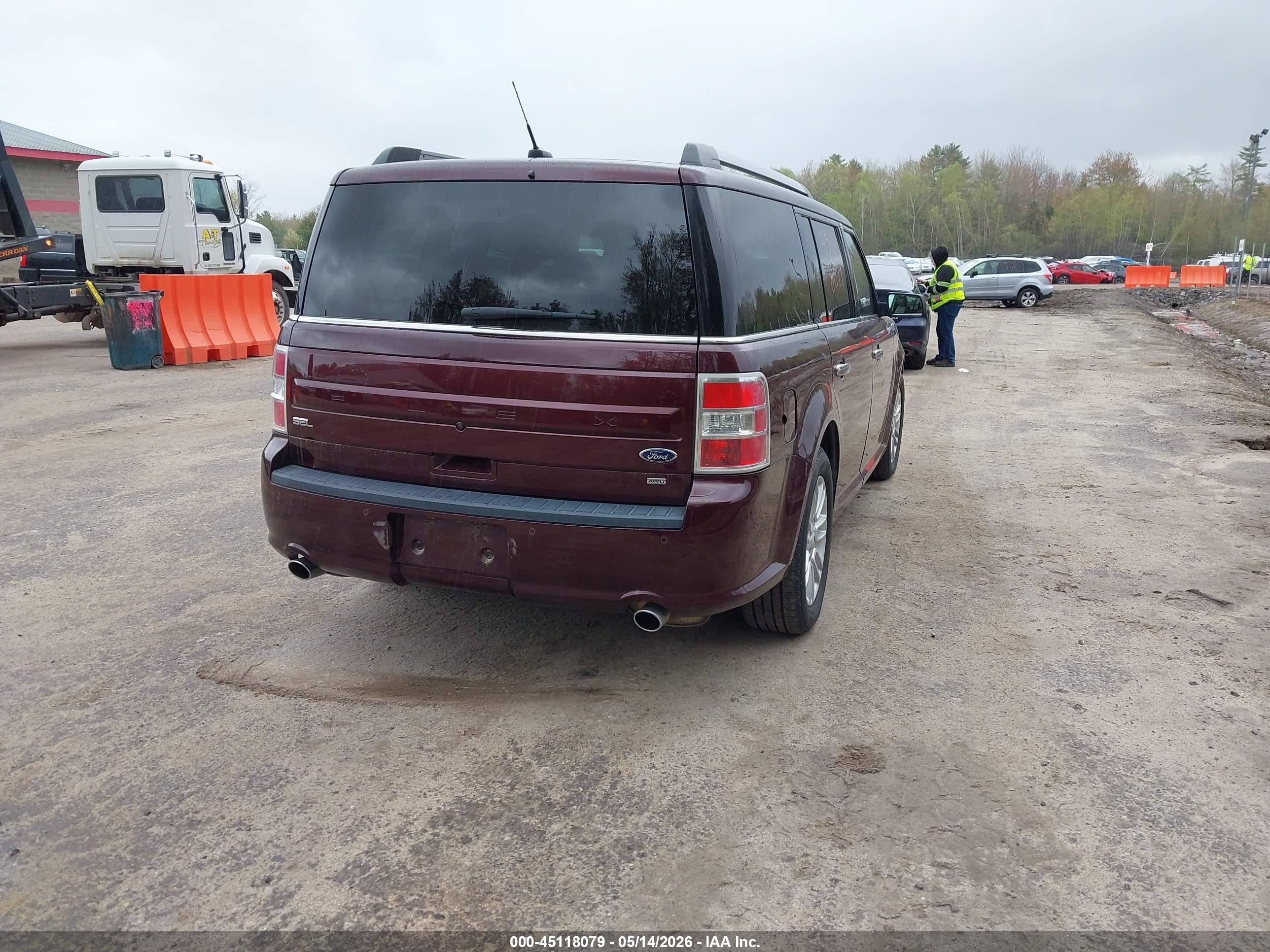 2019 Ford Flex Sel Burgundy vin: 2FMHK6C88KBA22827