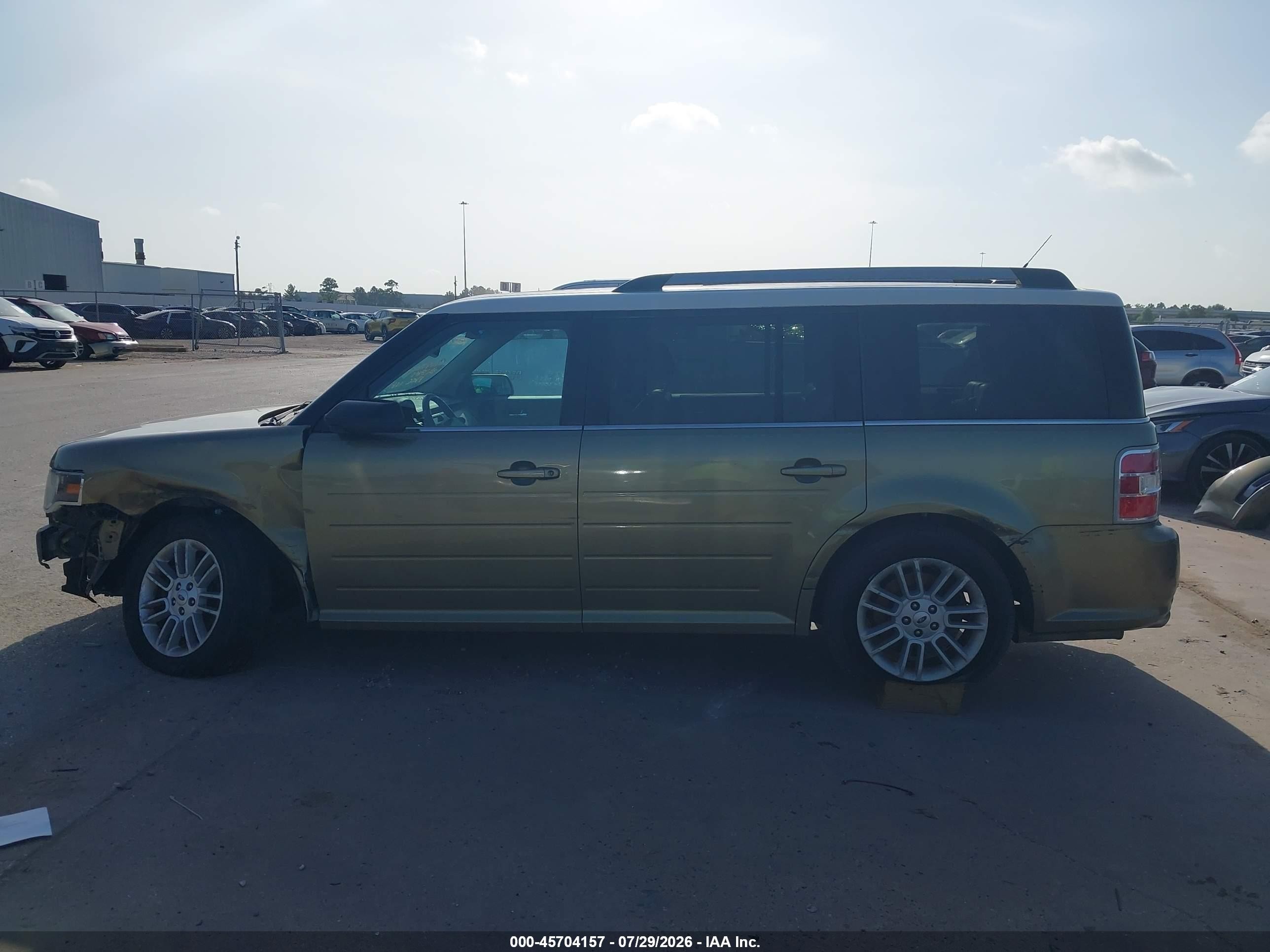 2013 Ford Flex Sel Green vin: 2FMHK6C89DBD00864