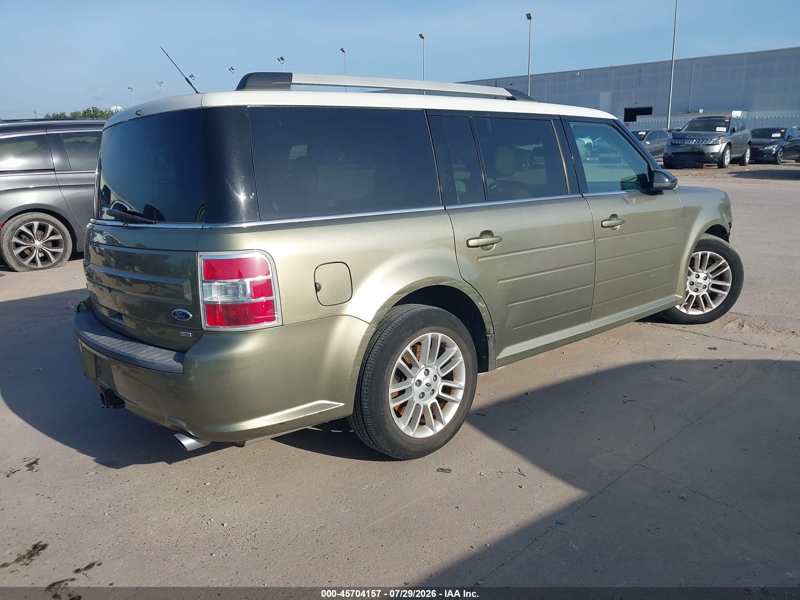 2013 Ford Flex Sel Green vin: 2FMHK6C89DBD00864