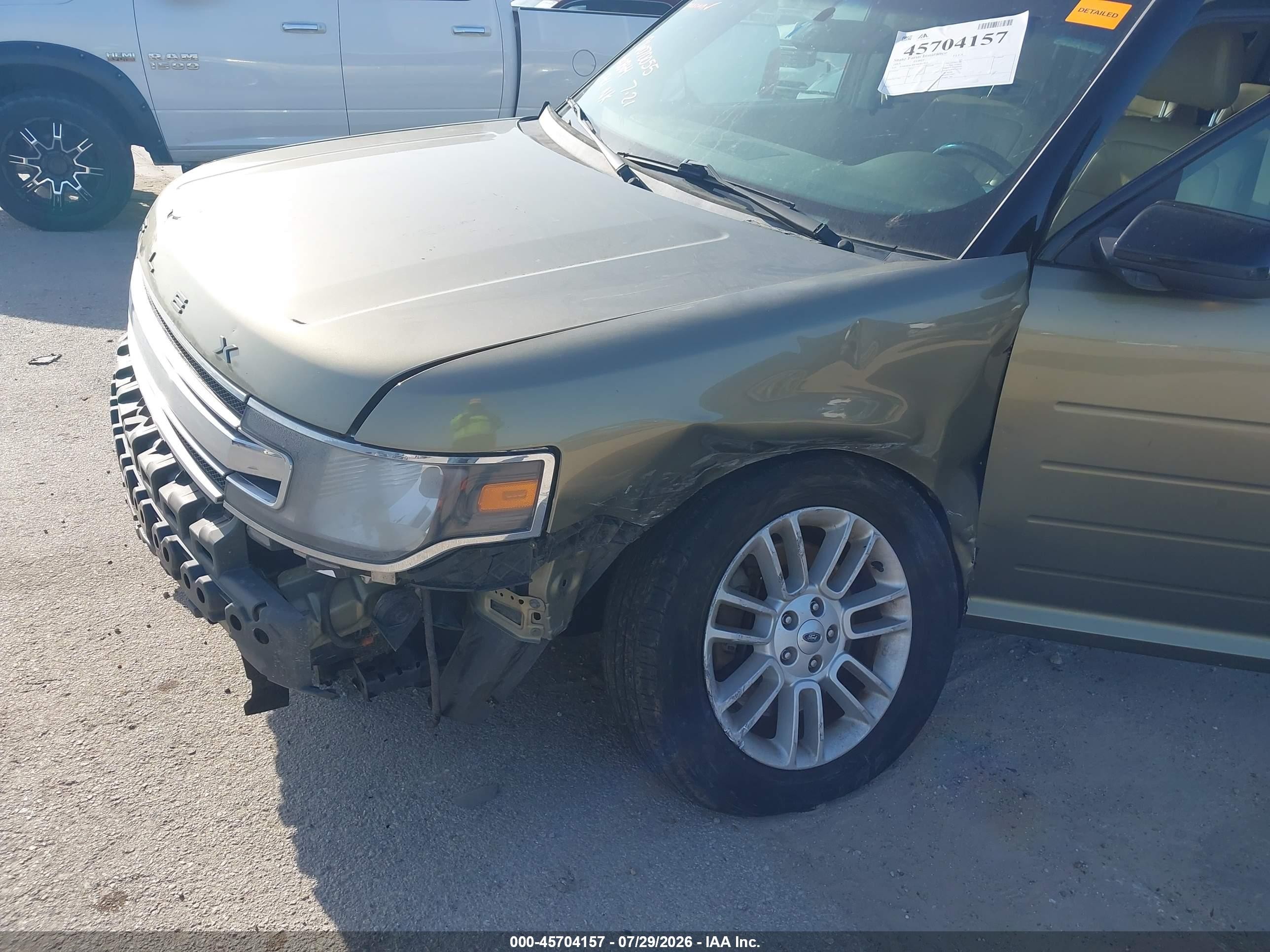 2013 Ford Flex Sel Green vin: 2FMHK6C89DBD00864
