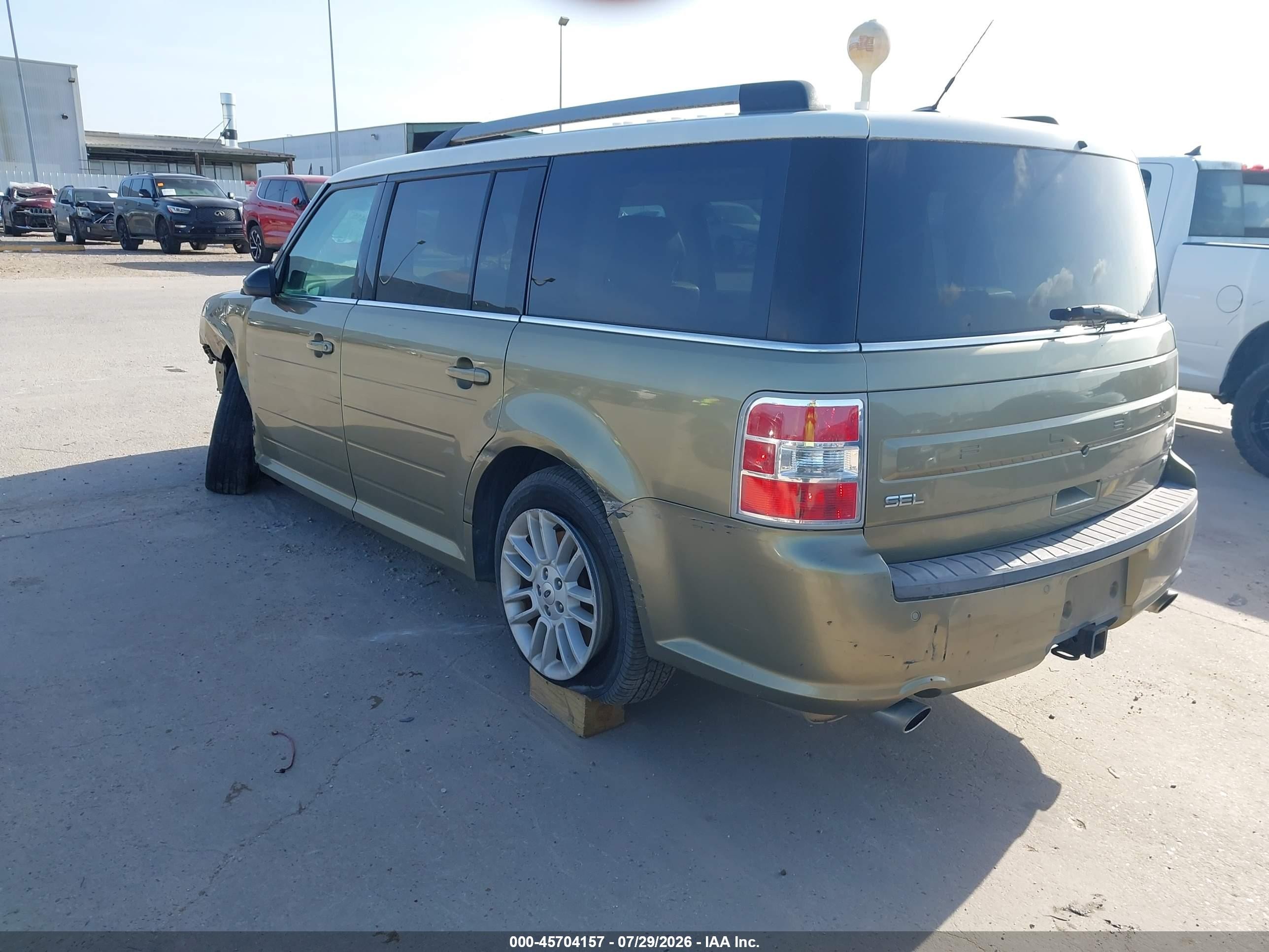 2013 Ford Flex Sel Green vin: 2FMHK6C89DBD00864
