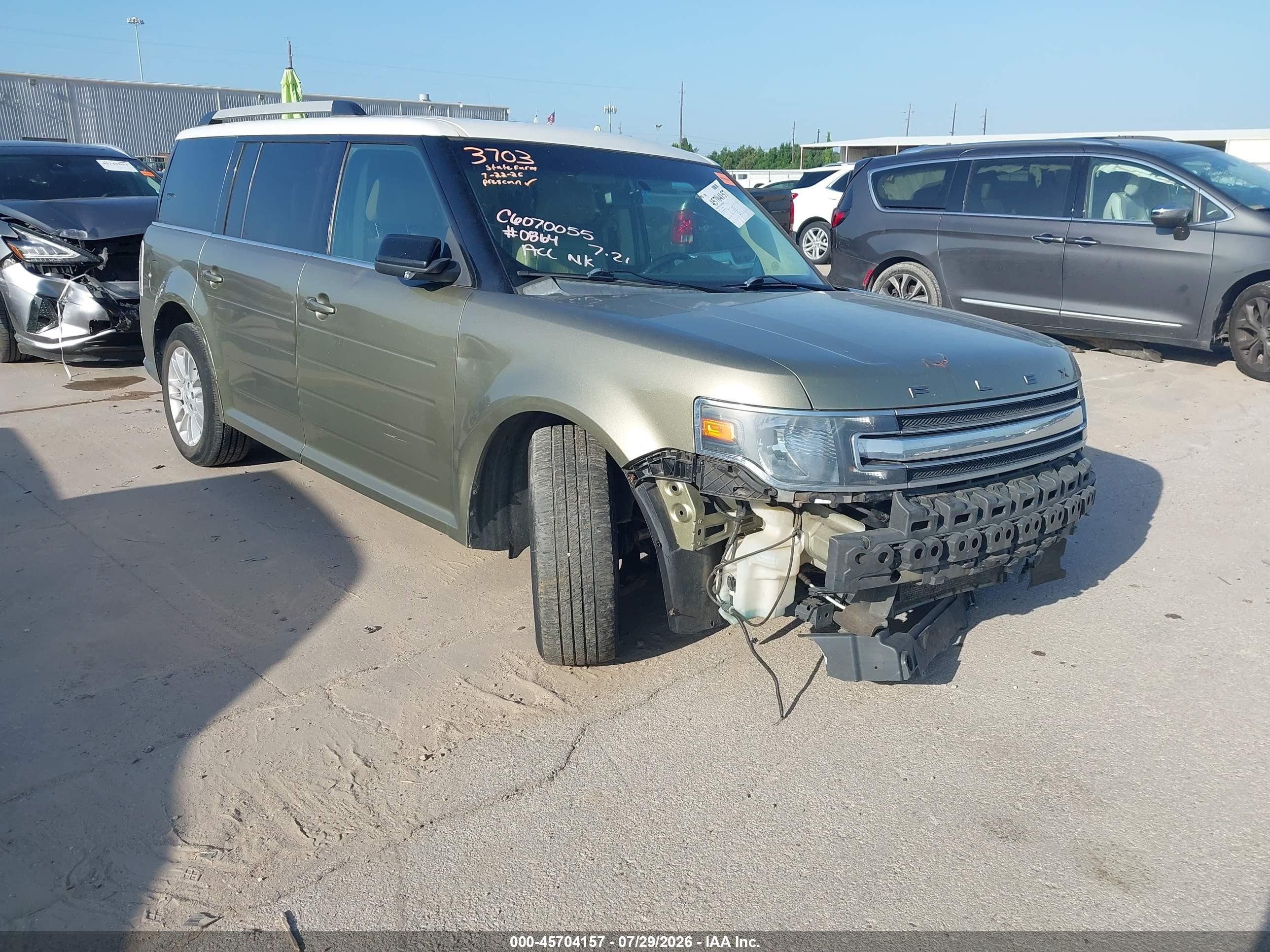 2013 Ford Flex Sel Green vin: 2FMHK6C89DBD00864