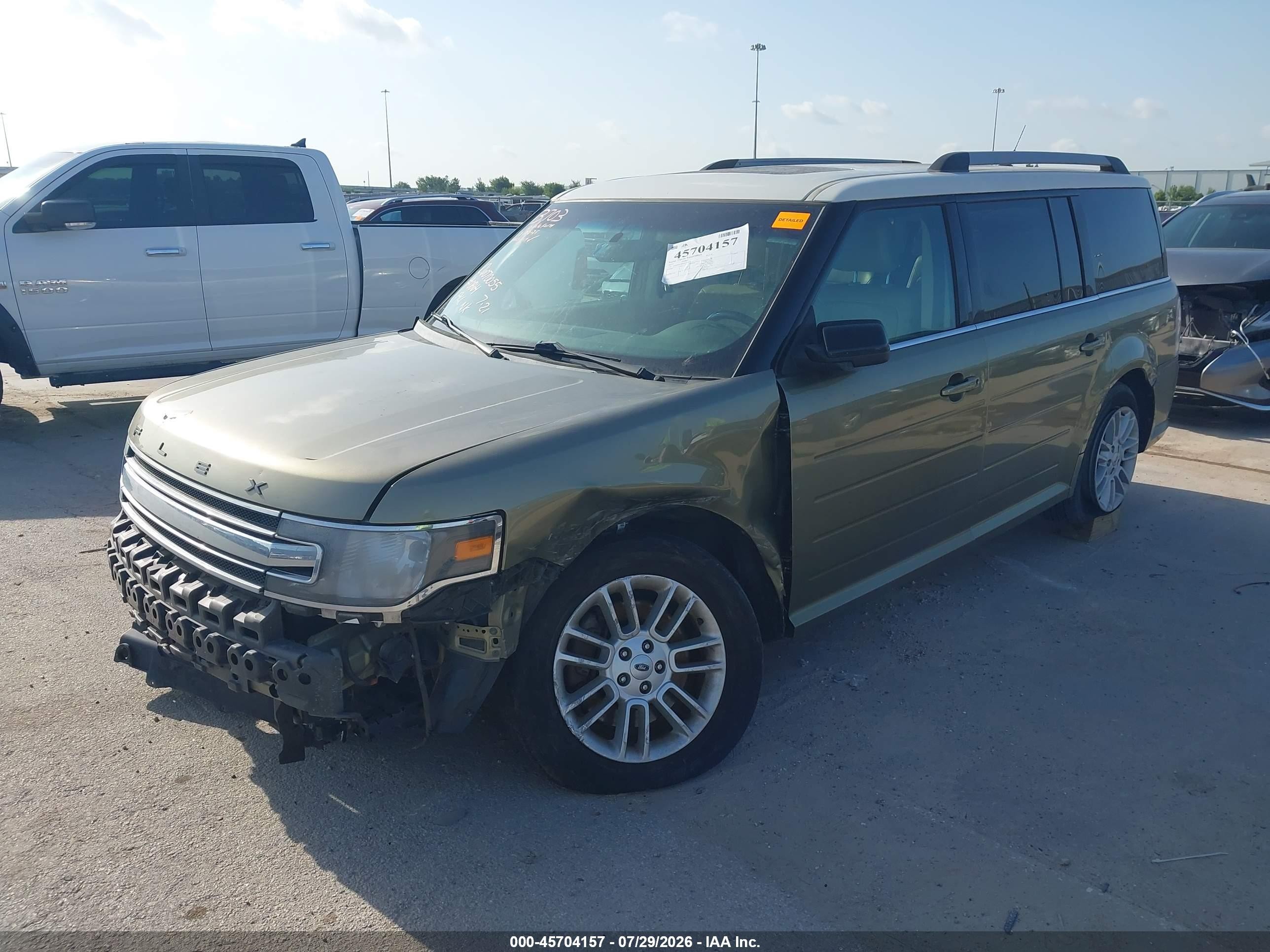 2013 Ford Flex Sel Green vin: 2FMHK6C89DBD00864