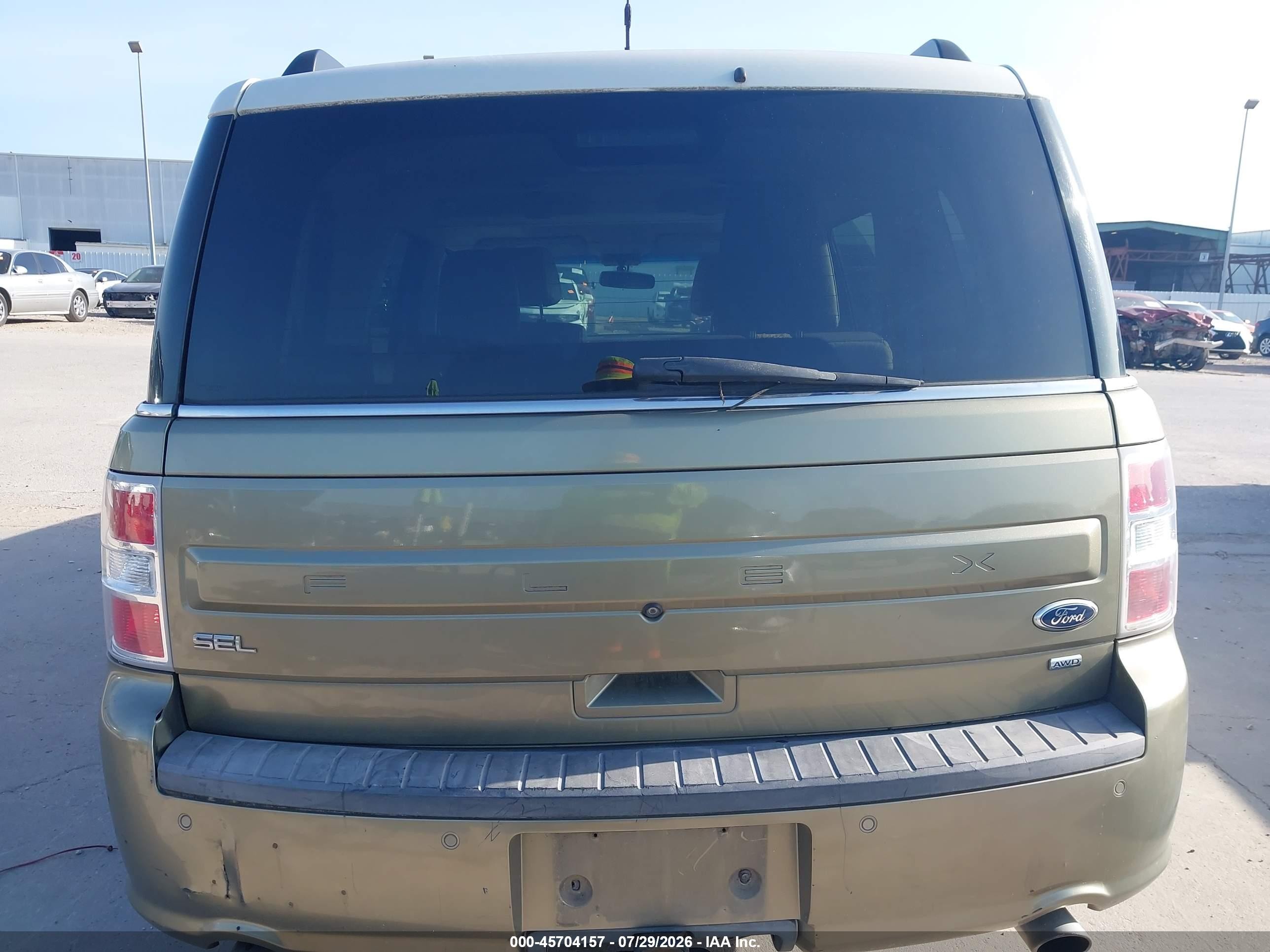 2013 Ford Flex Sel Green vin: 2FMHK6C89DBD00864